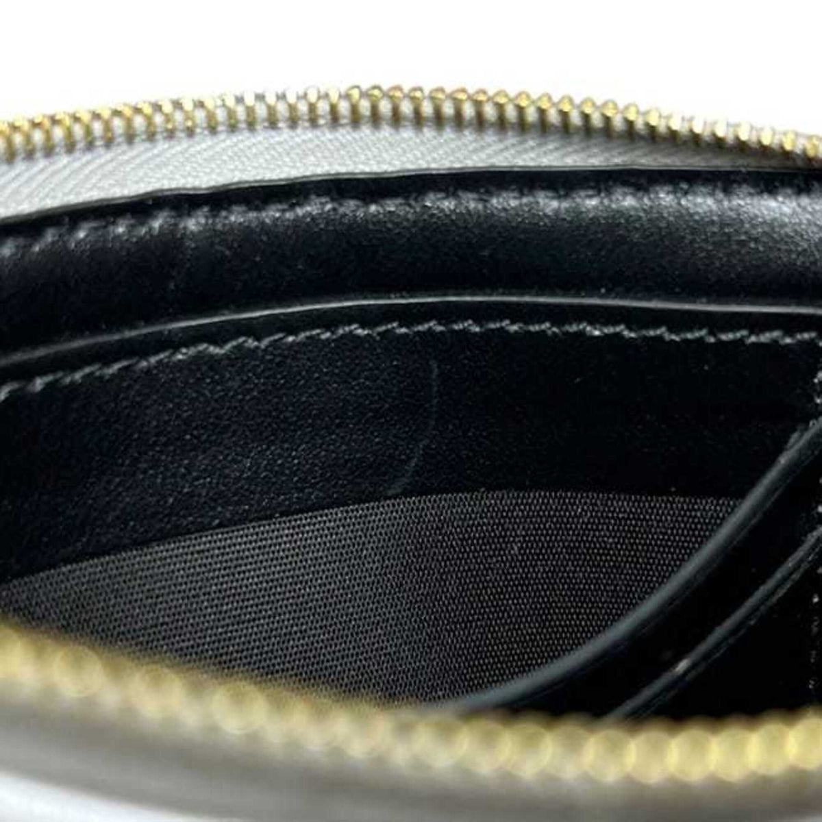 Celine Silver Leather Coin Purse/Coin Case (Pre-Owned)