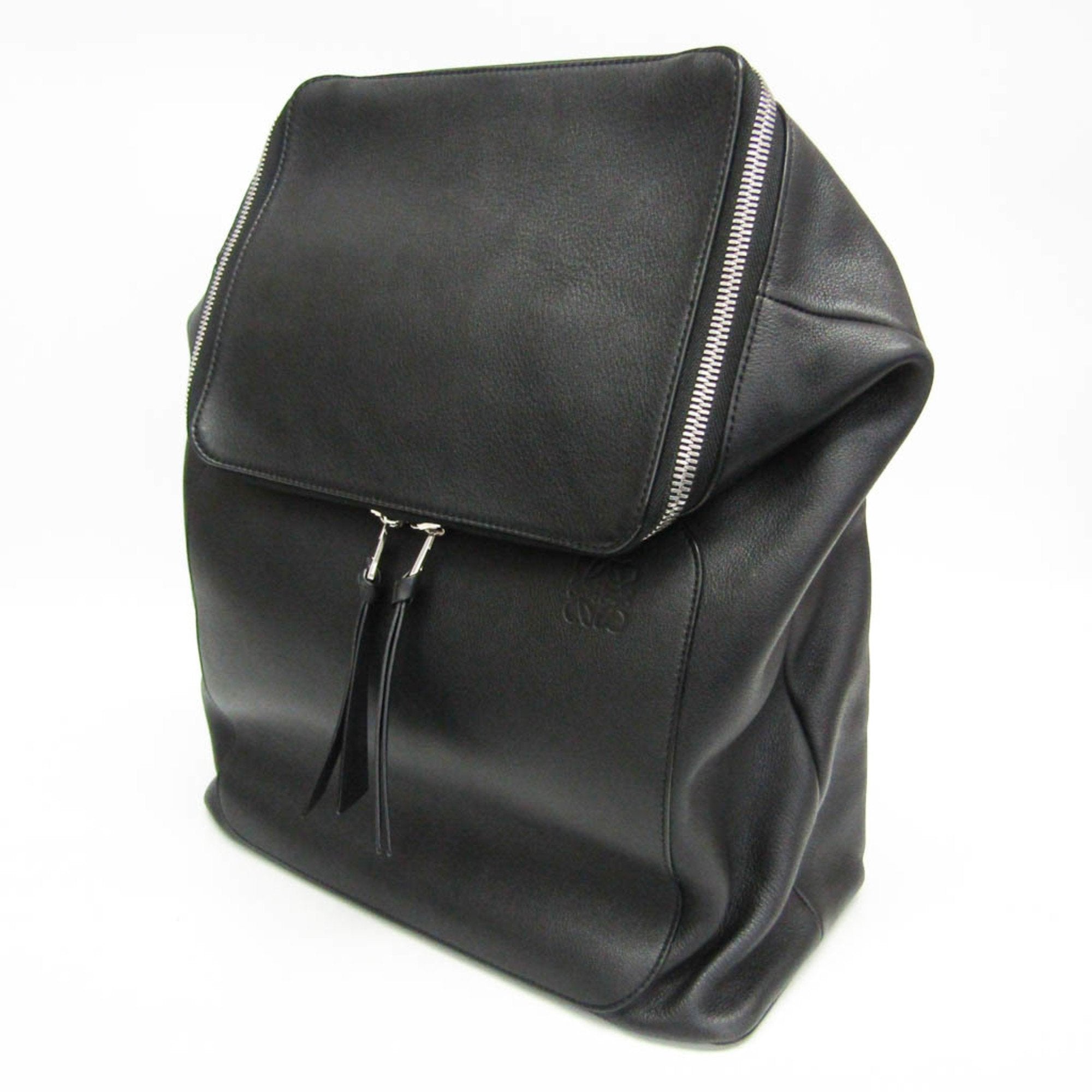 Loewe Black Leather Backpack (Pre-Owned)