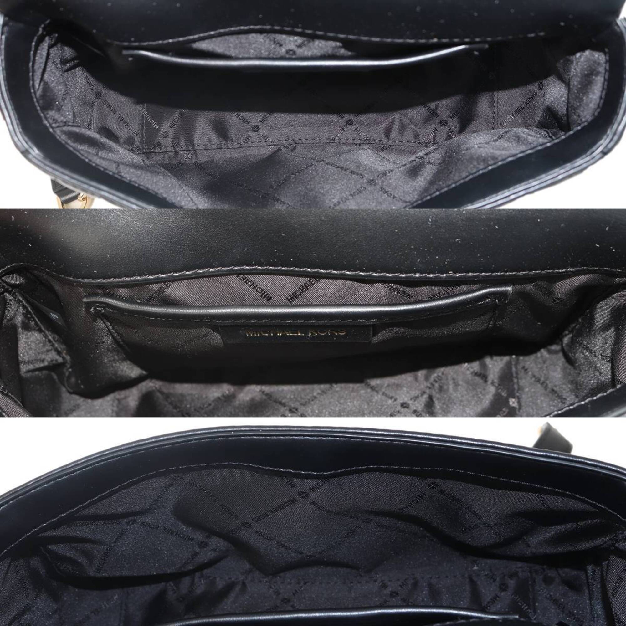 Michael Kors Black Leather Shoulder Bag (Pre-Owned)