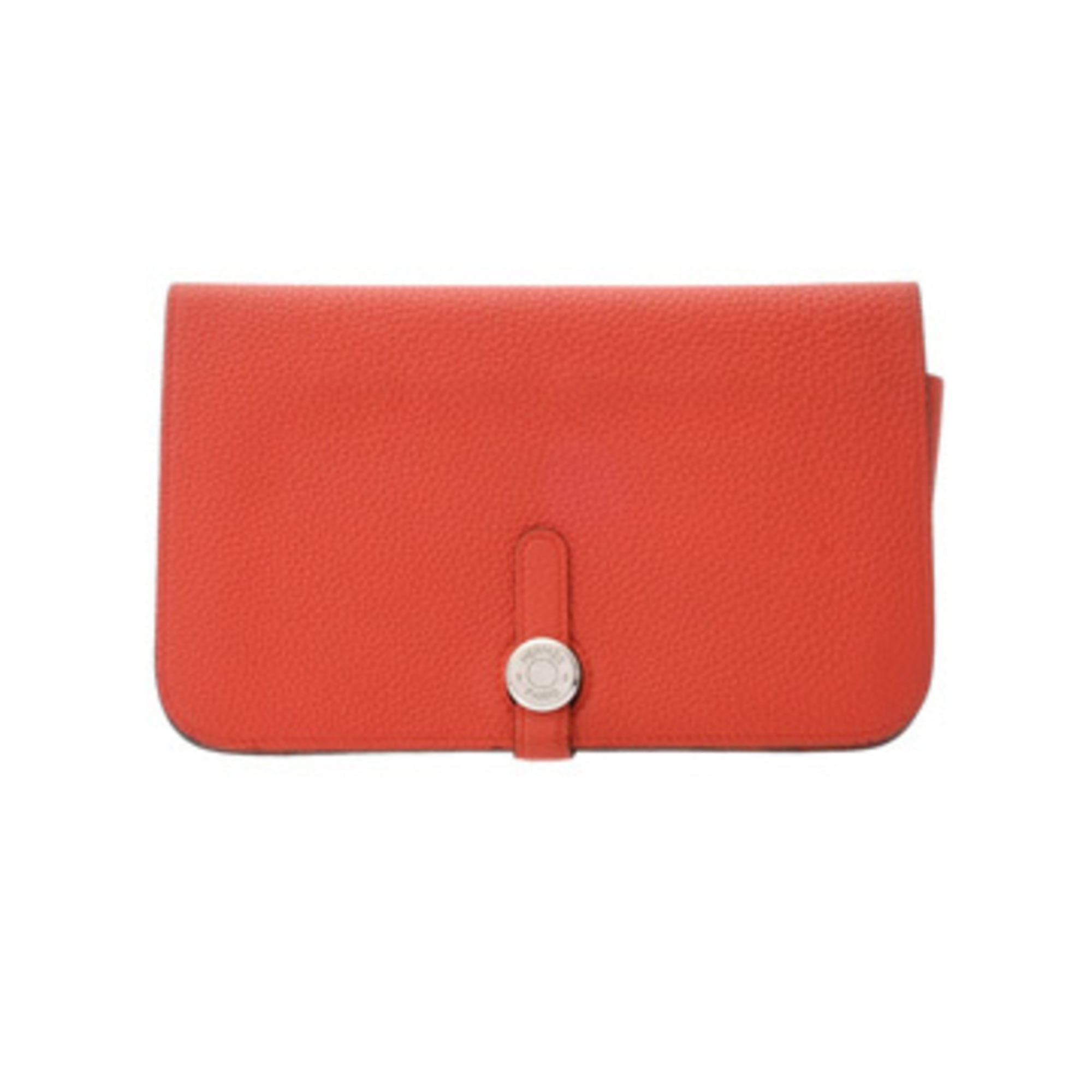 Hermes Togo Leather Long Wallet (Bi-Fold) (Pre-Owned)