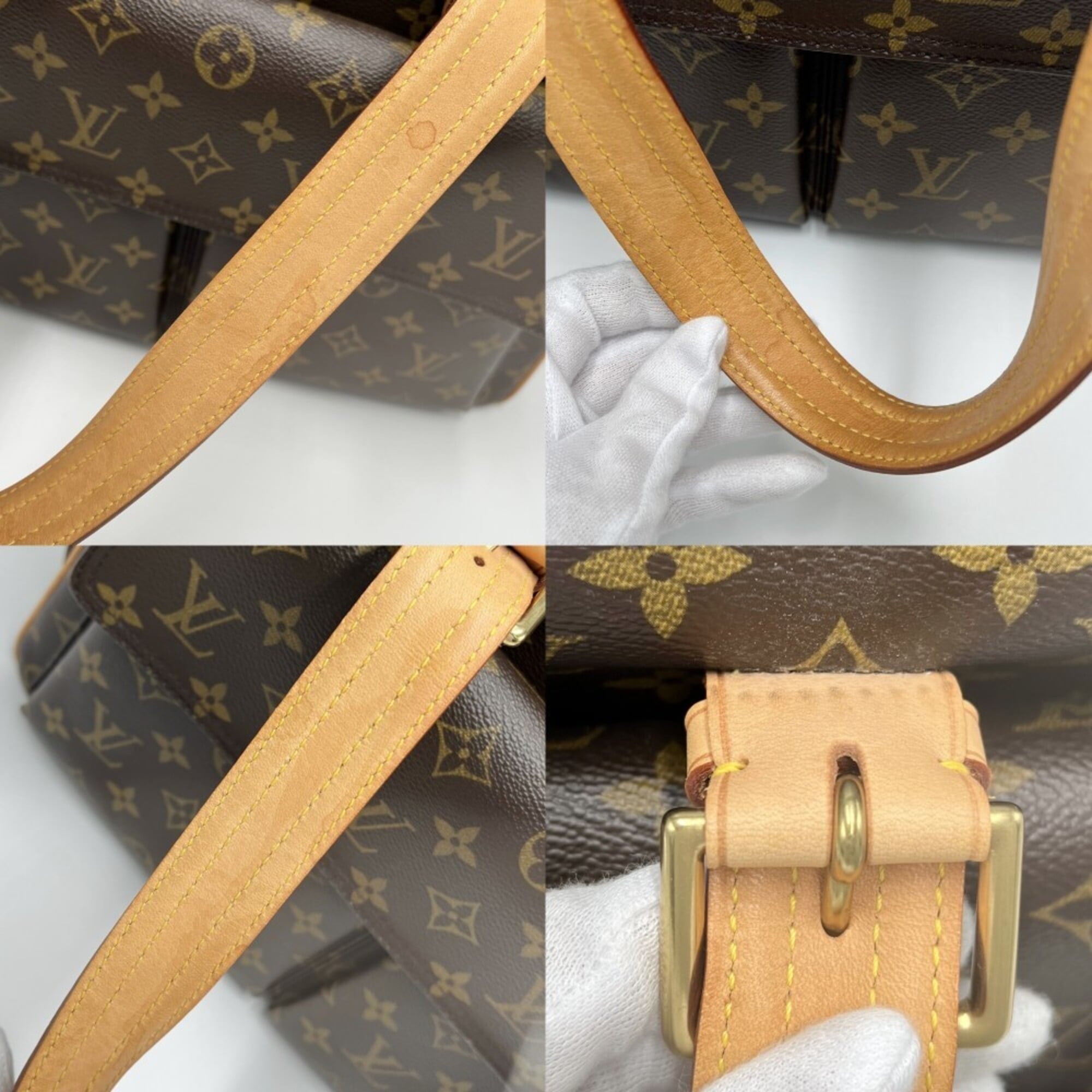 Louis Vuitton Brown Monogram Canvas Handbag Tote Bag (Pre-Owned)