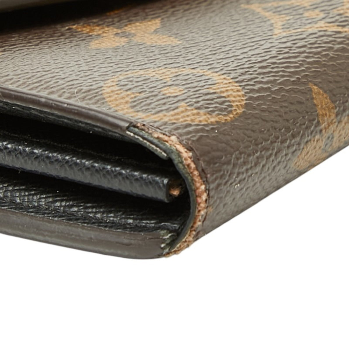 Louis Vuitton Brown Pvc Leather Long Wallet (Bi-Fold) (Pre-Owned)