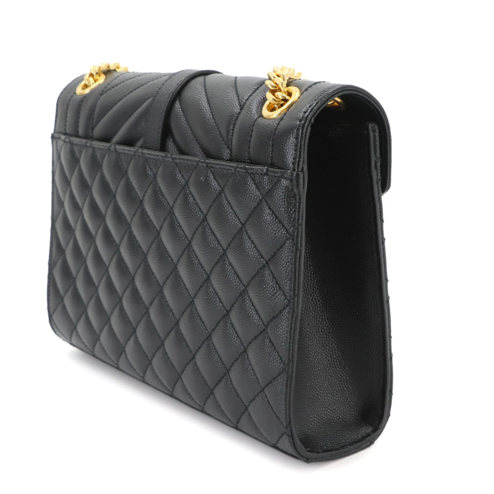 Saint Laurent Black Leather Handbag Shoulder Bag (Pre-Owned)