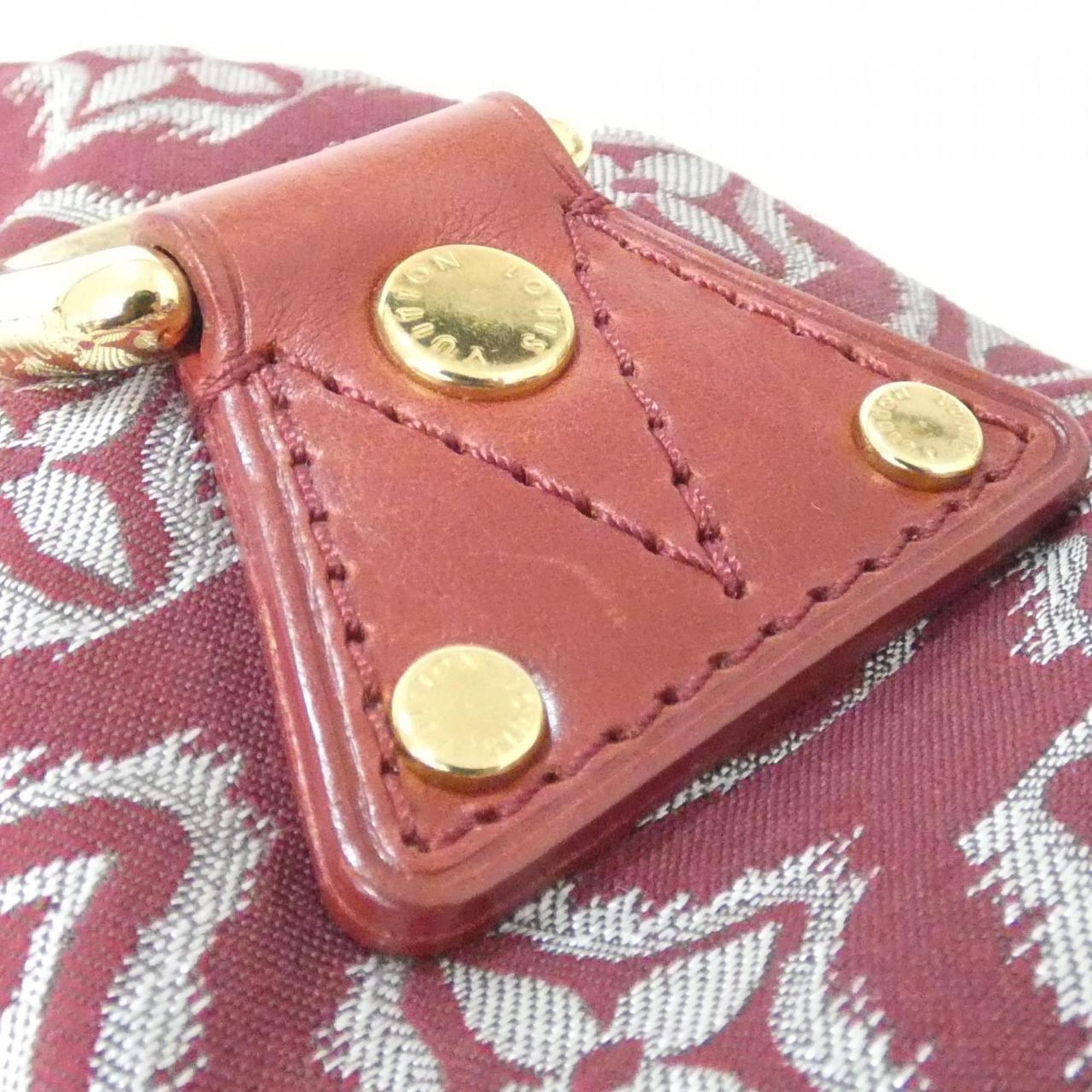 Louis Vuitton Bordeaux Canvas Handbag (Pre-Owned)