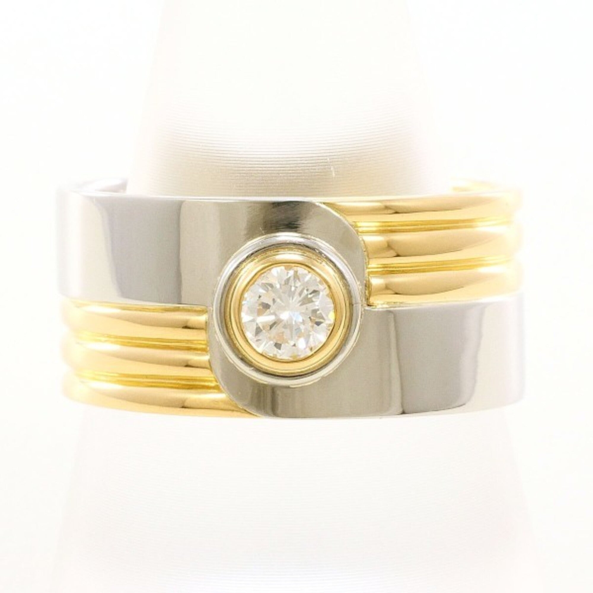 Unbranded Platinum Yellow Gold Yellow Gold (18K) Platinum 900 Band Ring (Pre-Owned)