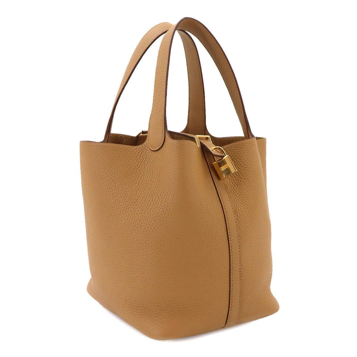 Piko Beige Brown Handbag (Pre-Owned)