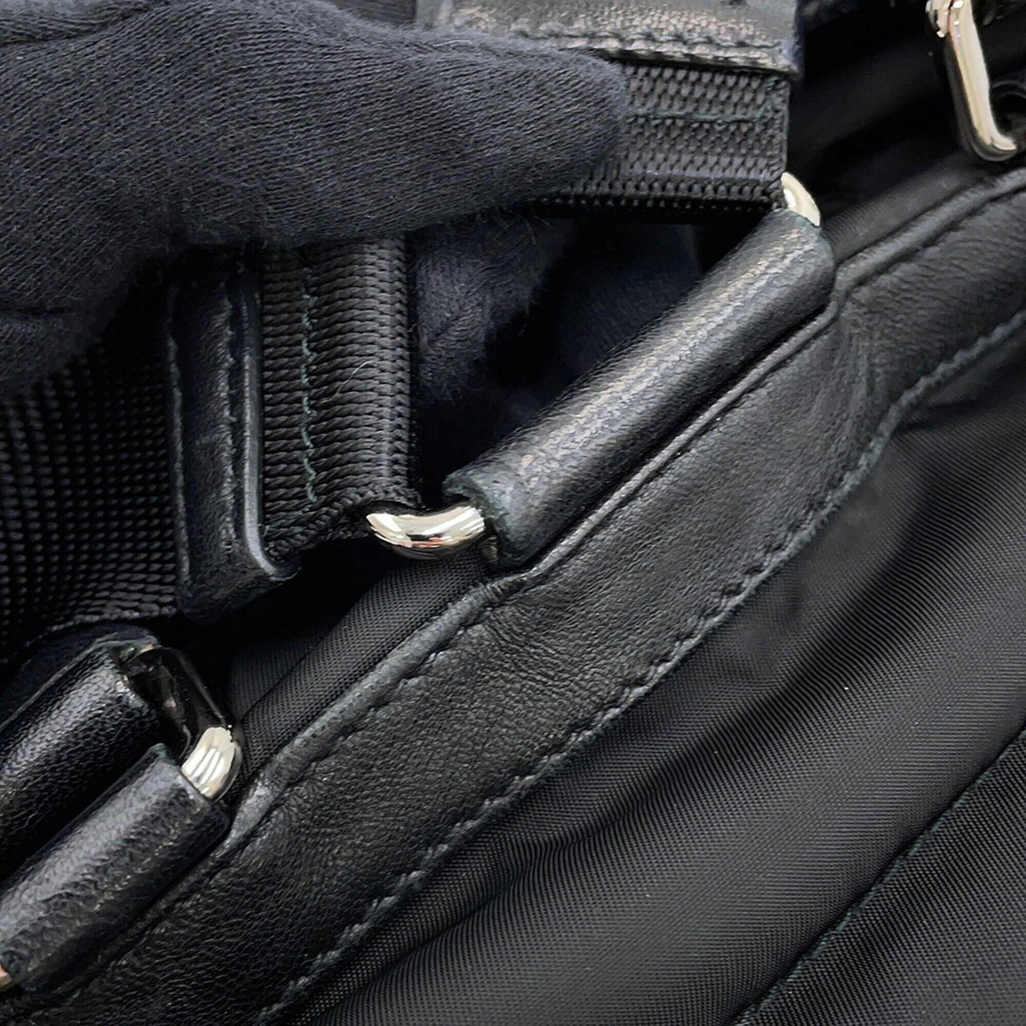 Prada Black Nylon Backpack (Pre-Owned)