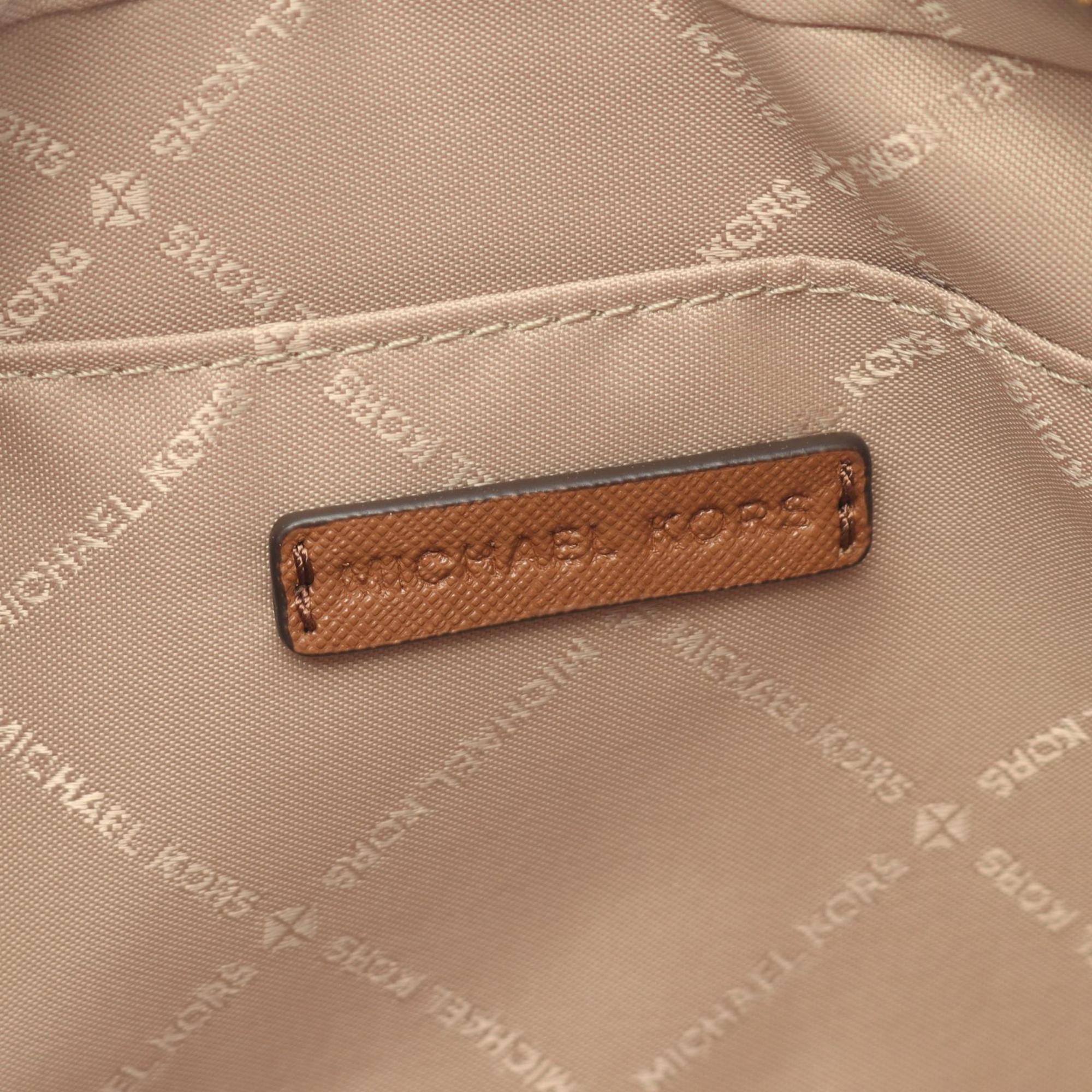 Michael Kors Brown Leather Shoulder Bag Sling Bag (Pre-Owned)