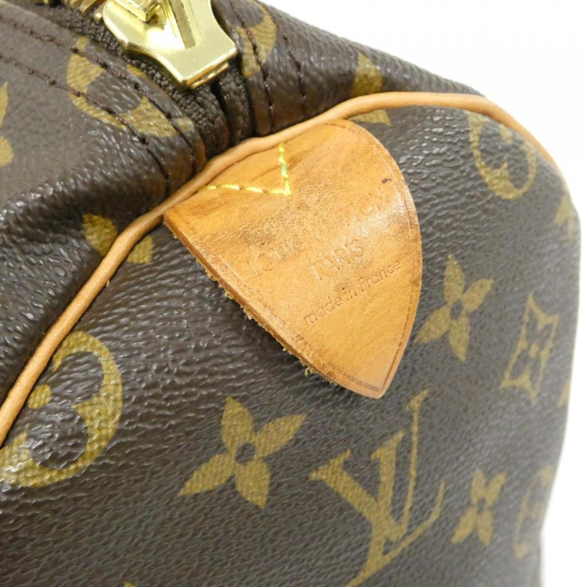 Louis Vuitton Monogram Marron Coated Canvas Boston Bag (Pre-Owned)
