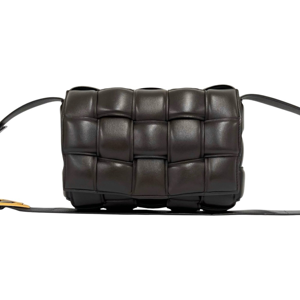 Bottega Veneta Brown Leather Crossbody Bag Shoulder Bag (Pre-Owned)