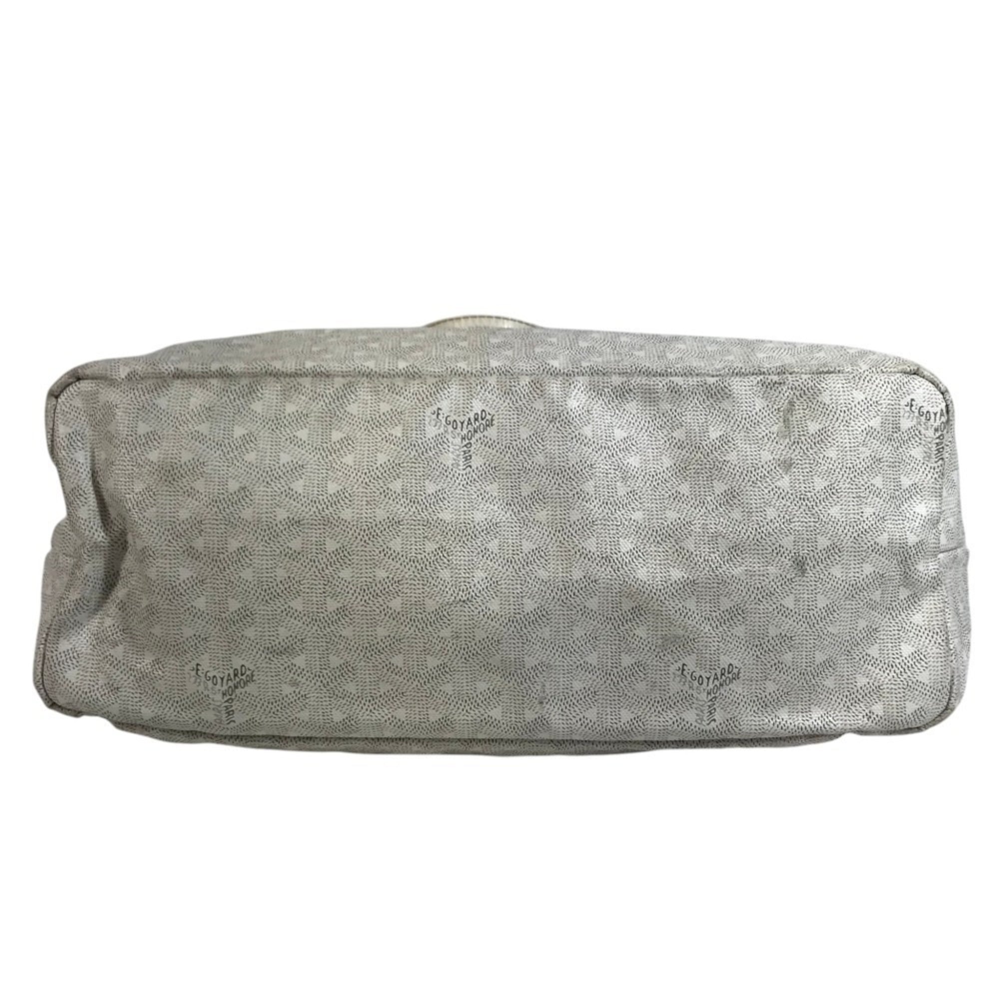 Goyard White Pvc Leather Pouch Shoulder Bag Tote Bag (Pre-Owned)
