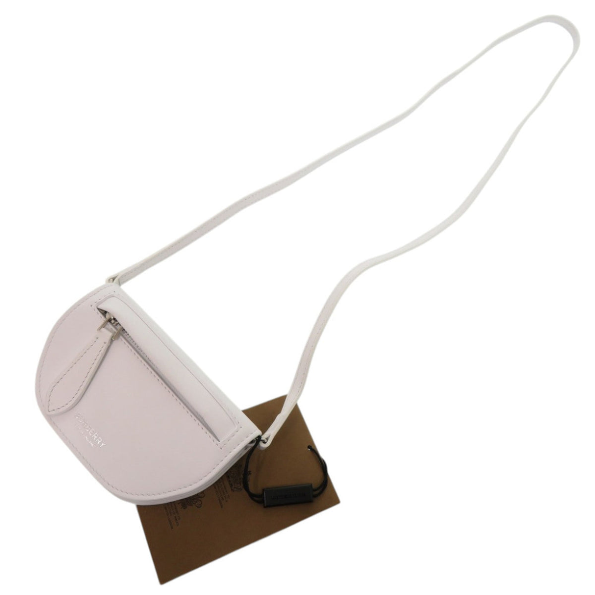 Burberry White Leather Shoulder Bag (Pre-Owned)