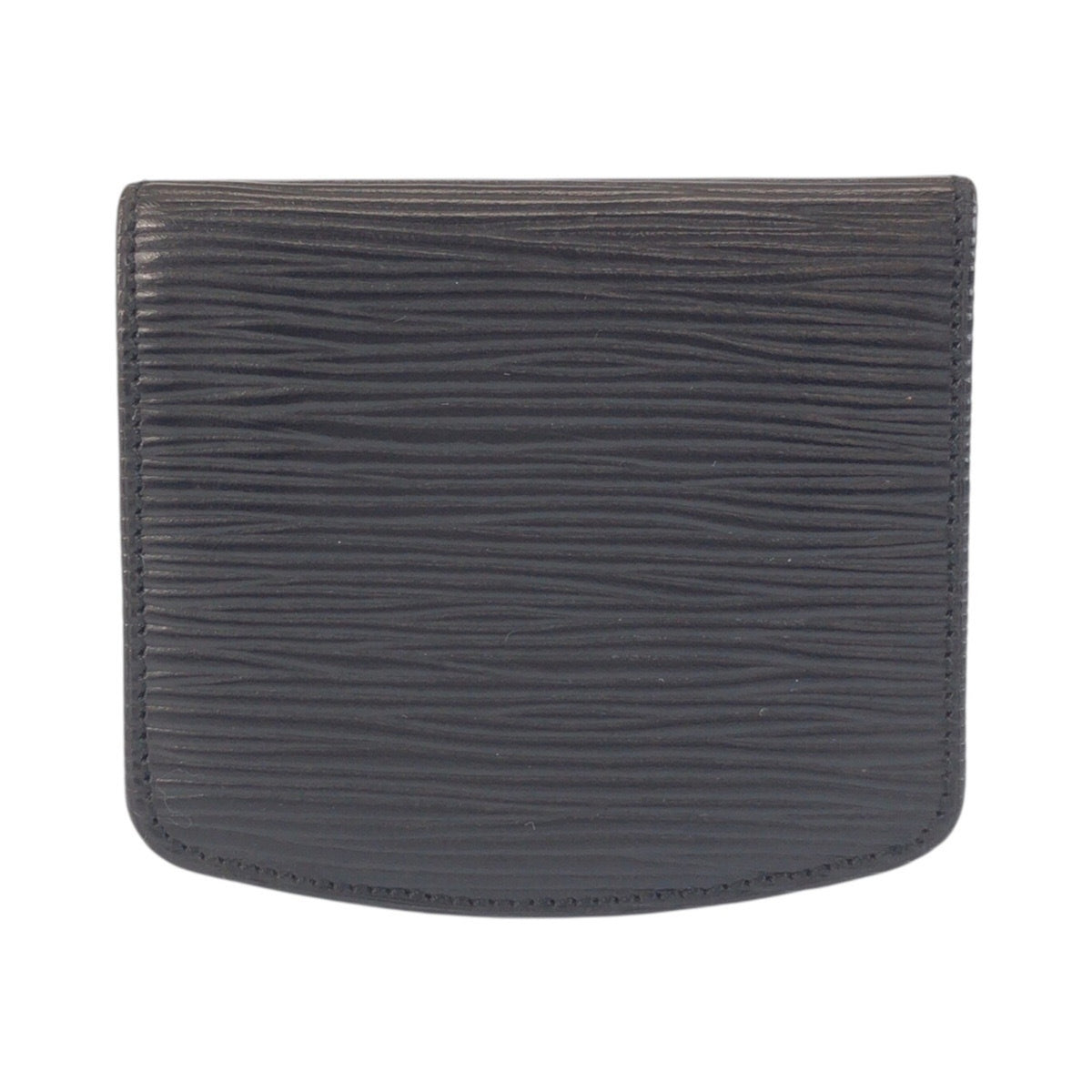 Louis Vuitton Black Leather Coin Purse/Coin Case (Pre-Owned)