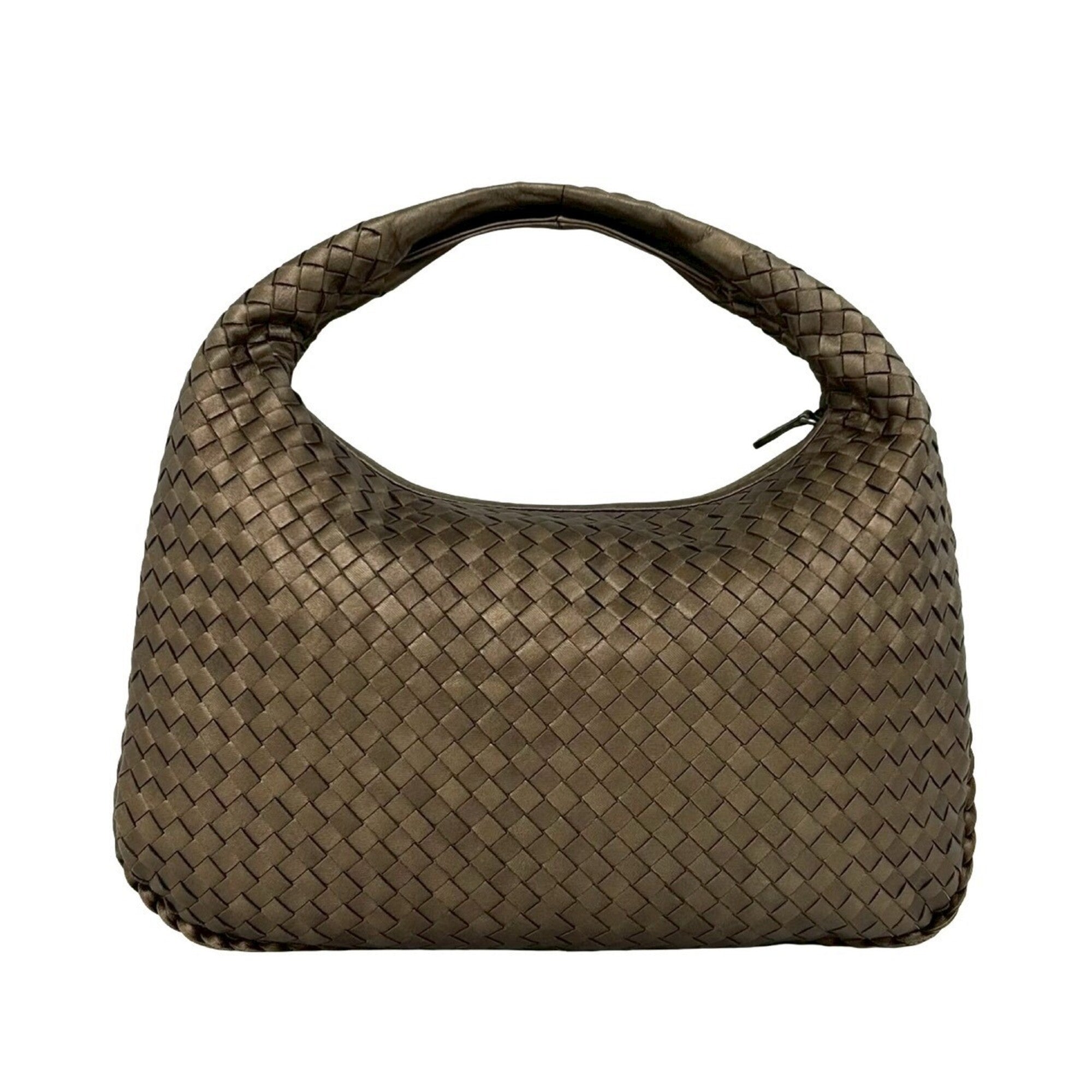 Bottega Veneta Brown Leather Handbag Shoulder Bag (Pre-Owned)