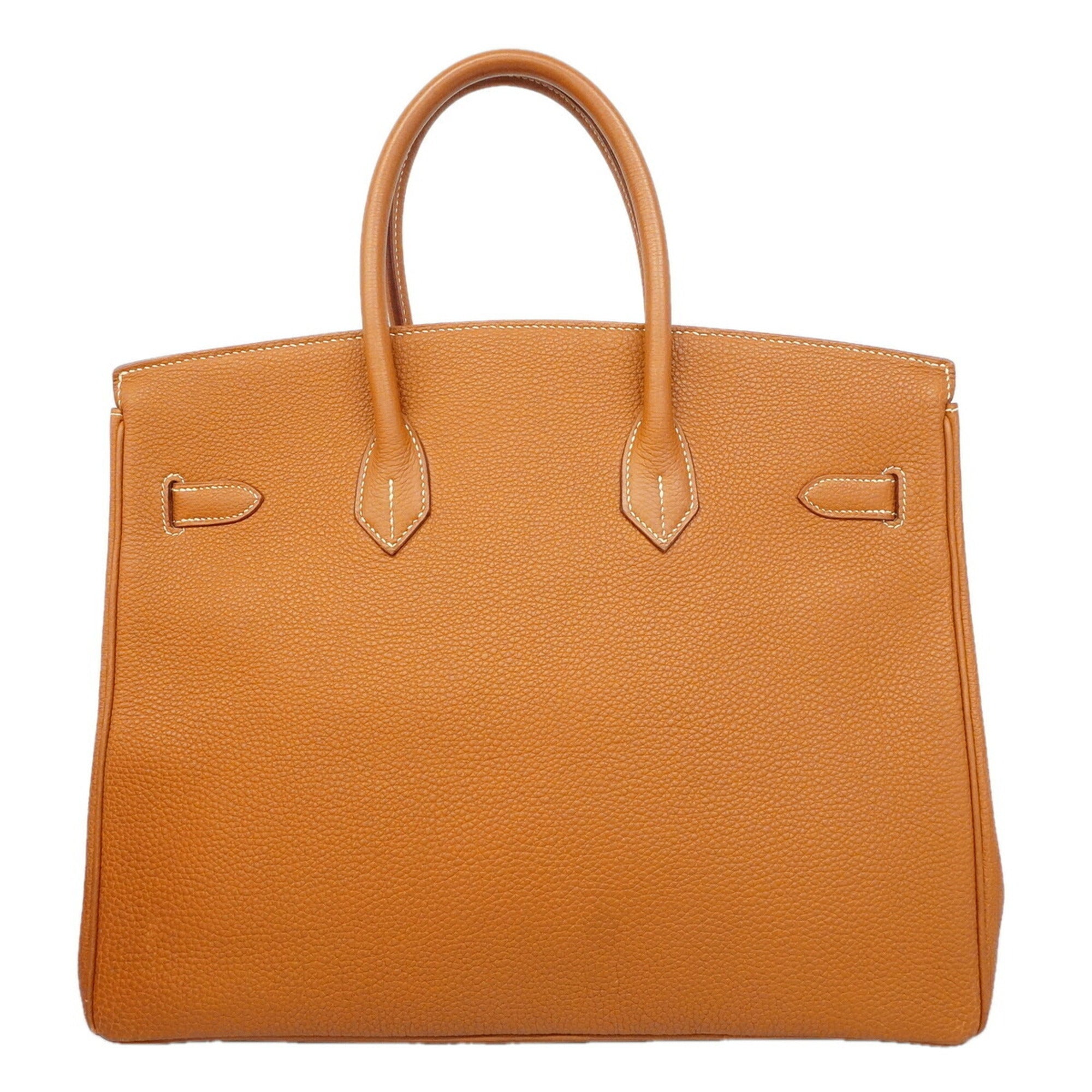 Hermes Gold Togo Leather Handbag (Pre-Owned)
