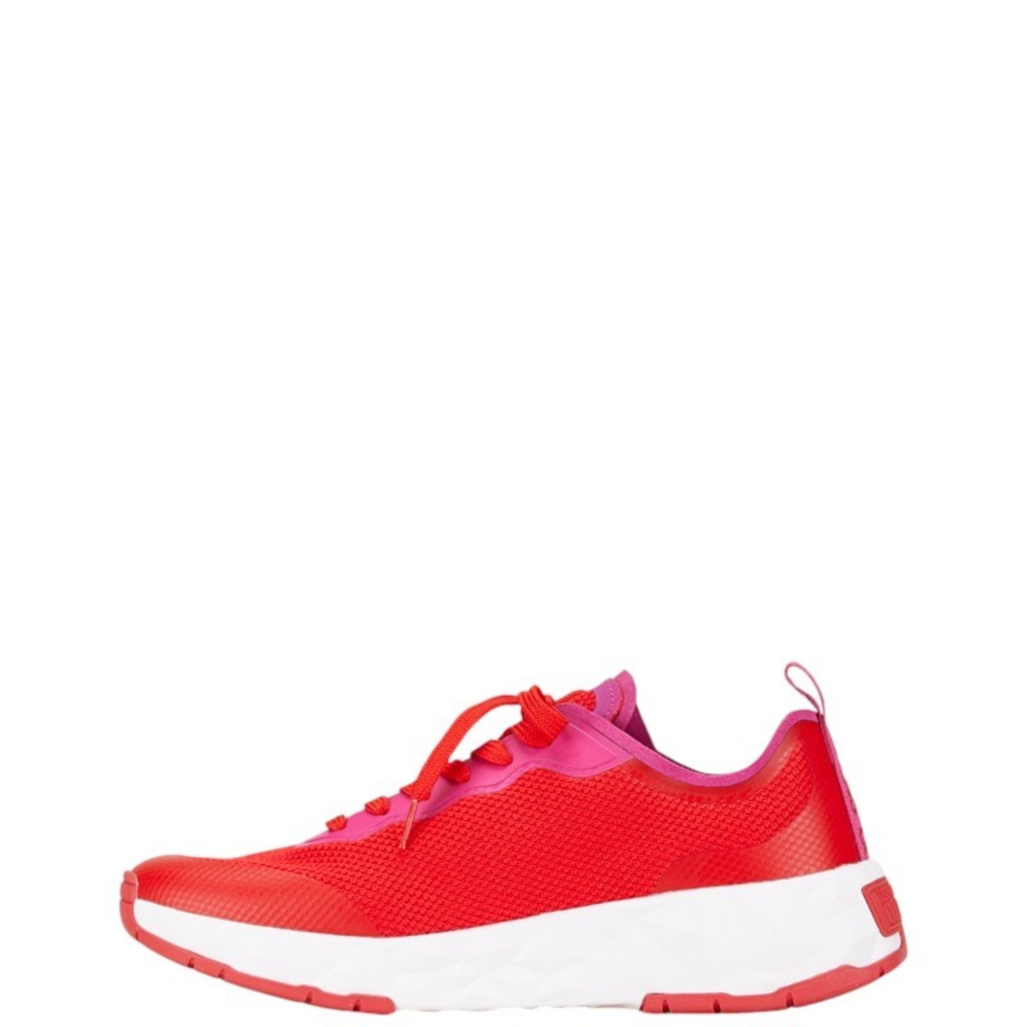 Versace Red Color White Sneakers (Pre-Owned)