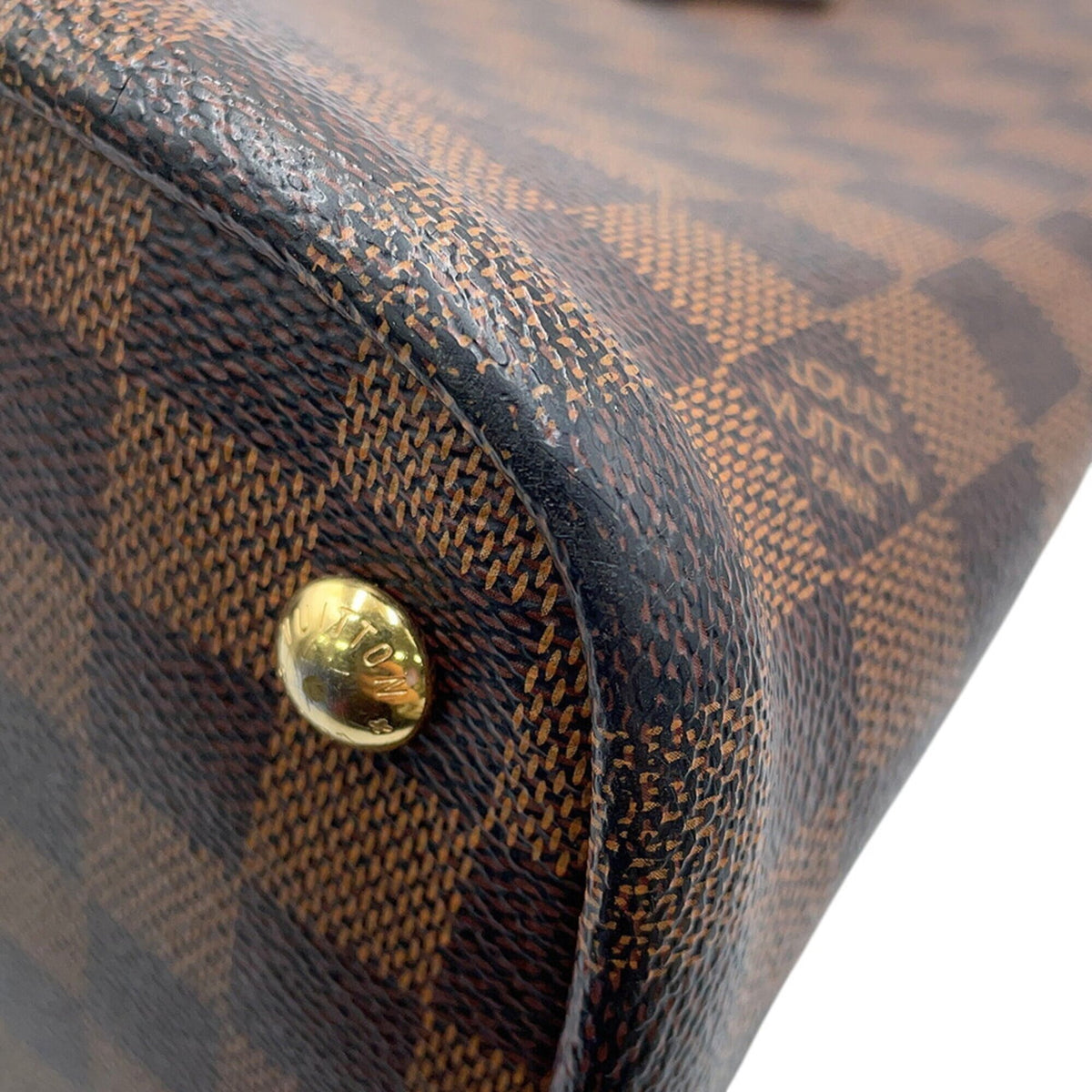 Louis Vuitton Damier Brown Damier Canvas Ebene Handbag Shoulder Bag Tote Bag (Pre-Owned)