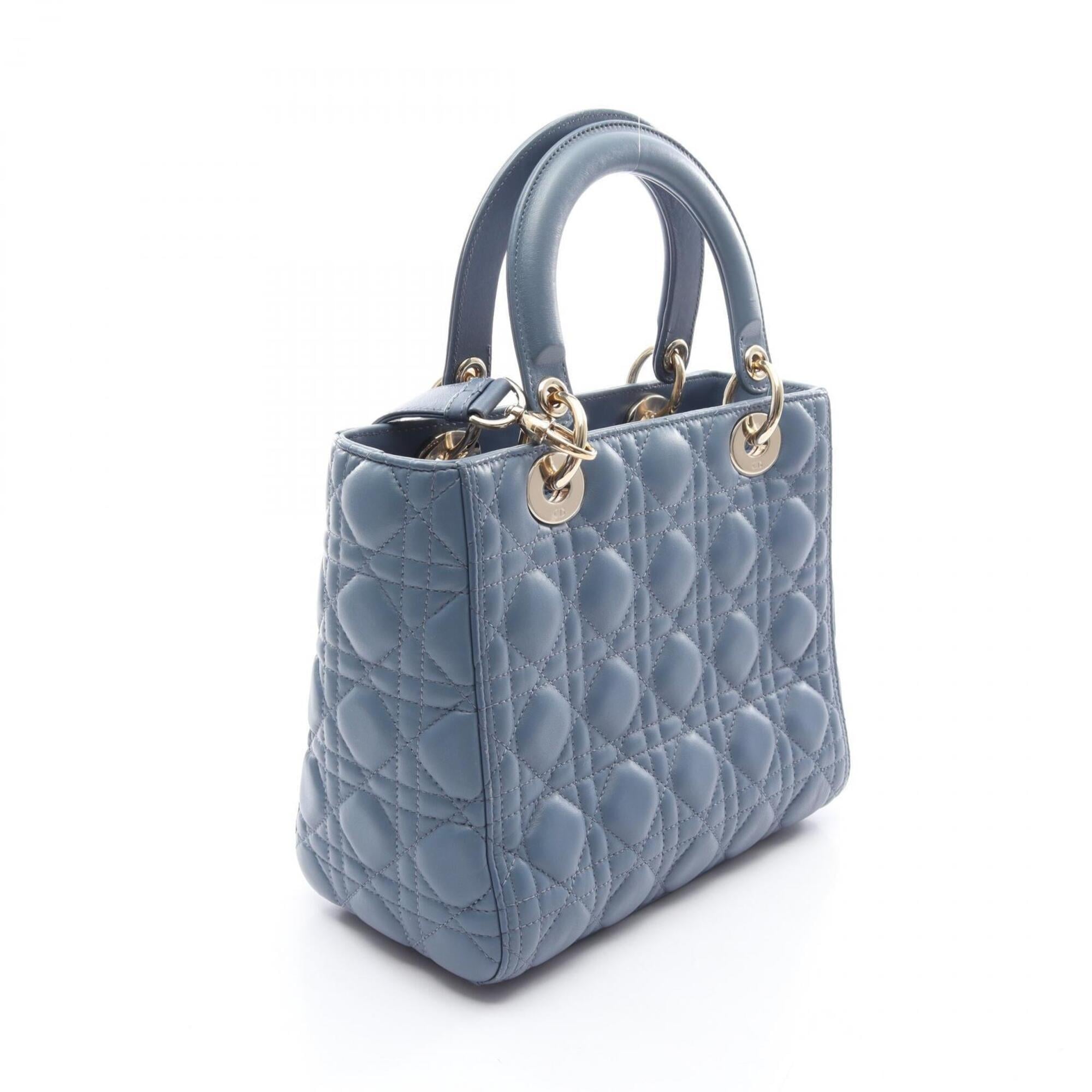 Christian Dior Blue Leather Handbag (Pre-Owned)