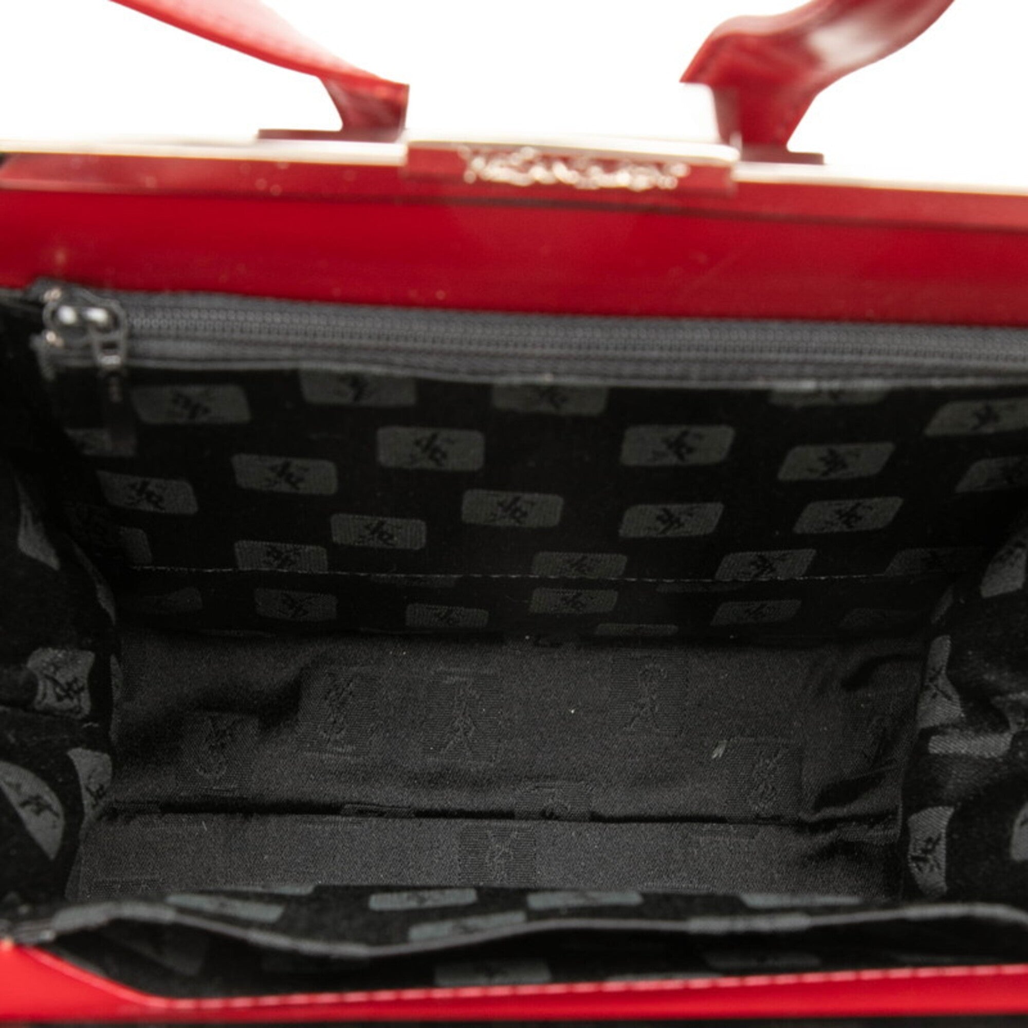 Saint Laurent Red Color Leather Backpack (Pre-Owned)