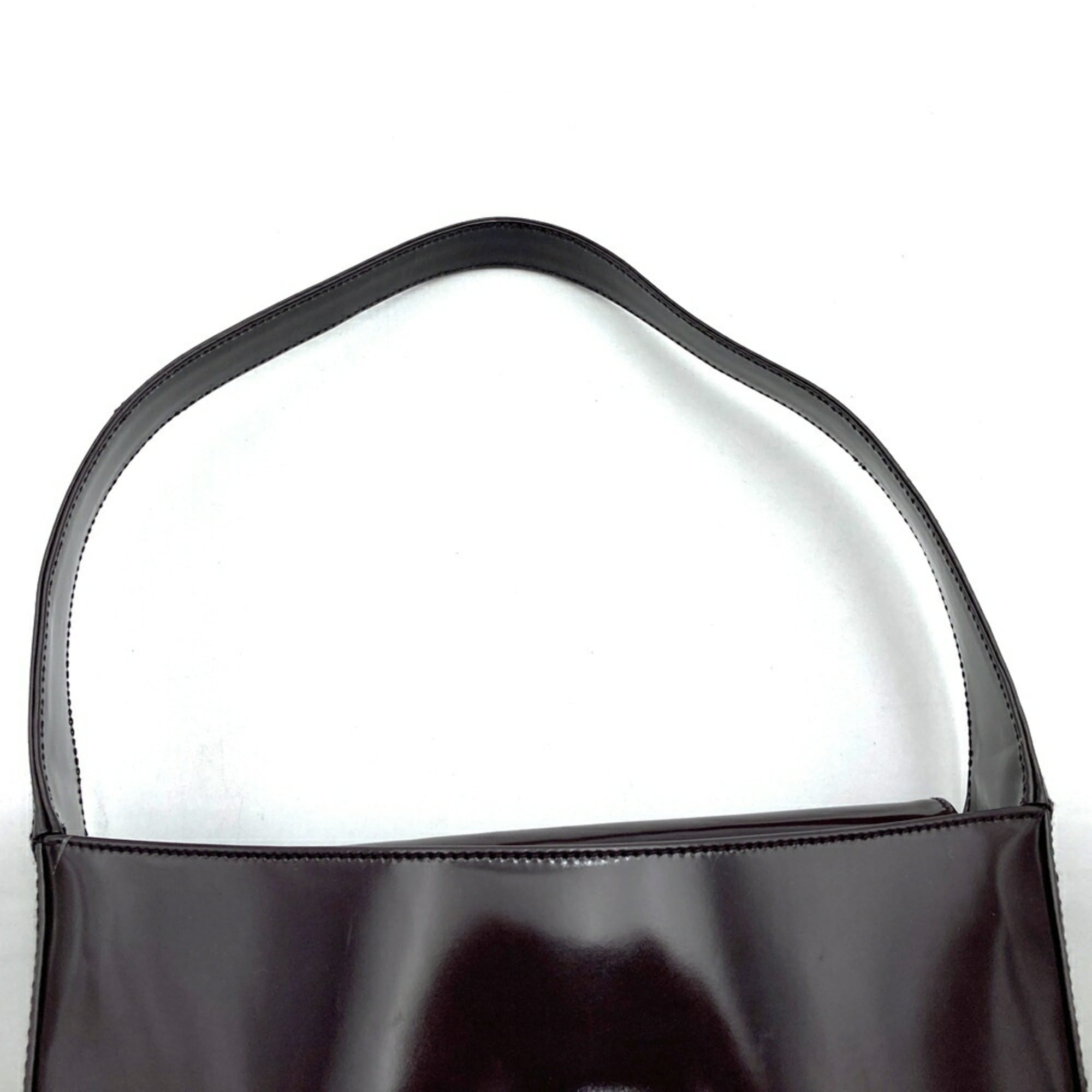 Gucci Brown Patent Leather Shoulder Bag (Pre-Owned)