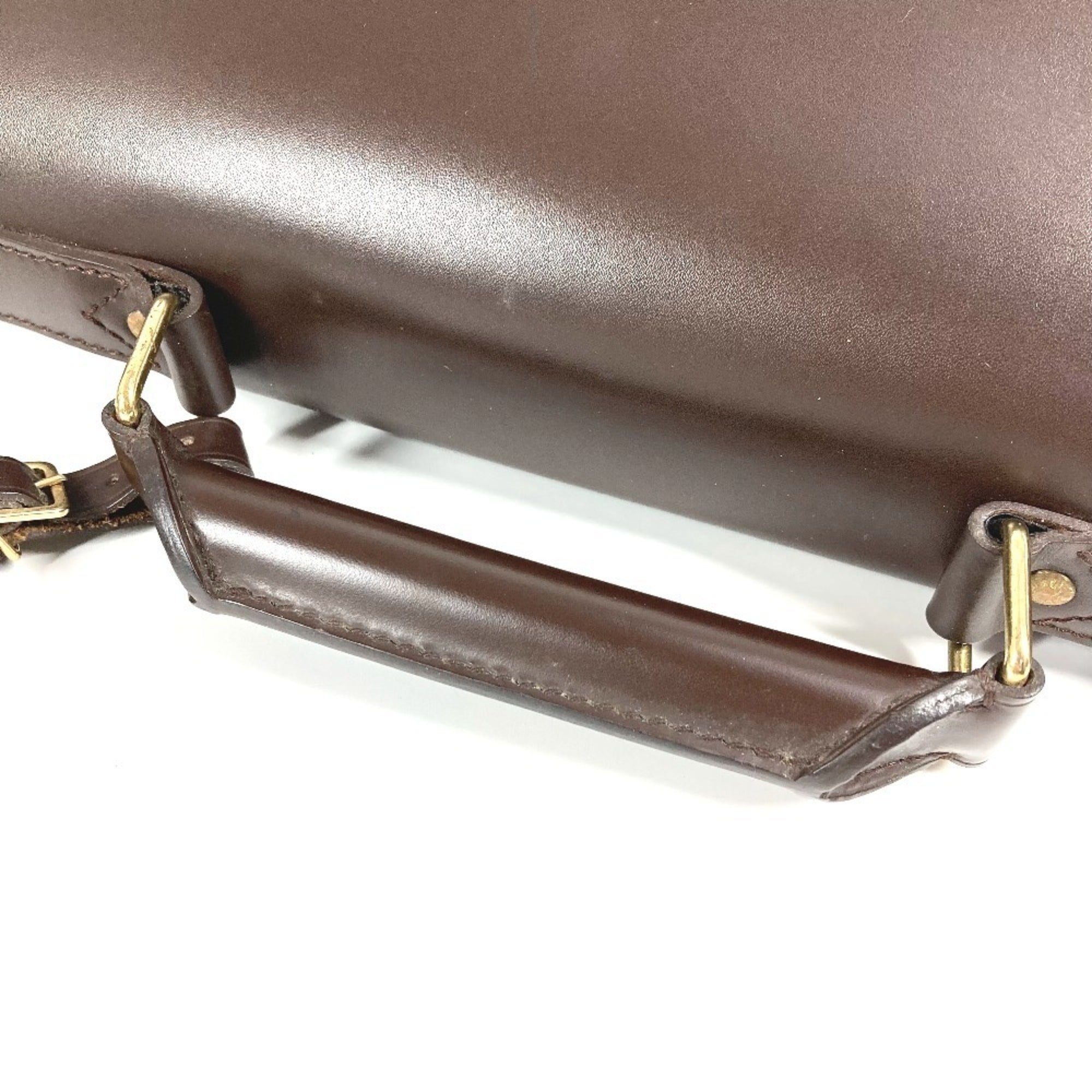 Louis Vuitton Brown Damier Canvas Ebene Damier Canvas Boston Bag Handbag Shoulder Bag (Pre-Owned)