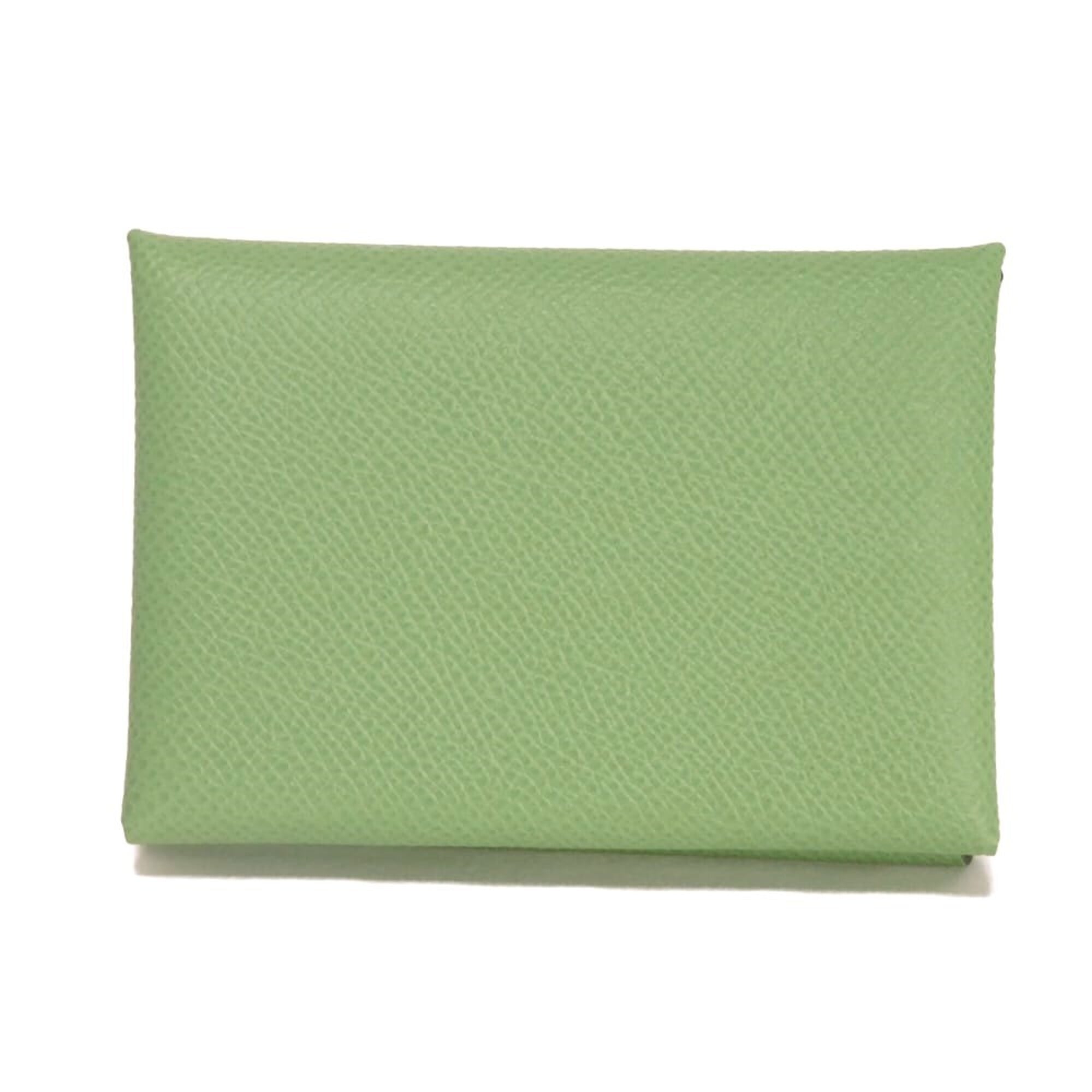 Hermes Green Vert Epsom Leather Coin Purse/Coin Case (Pre-Owned)