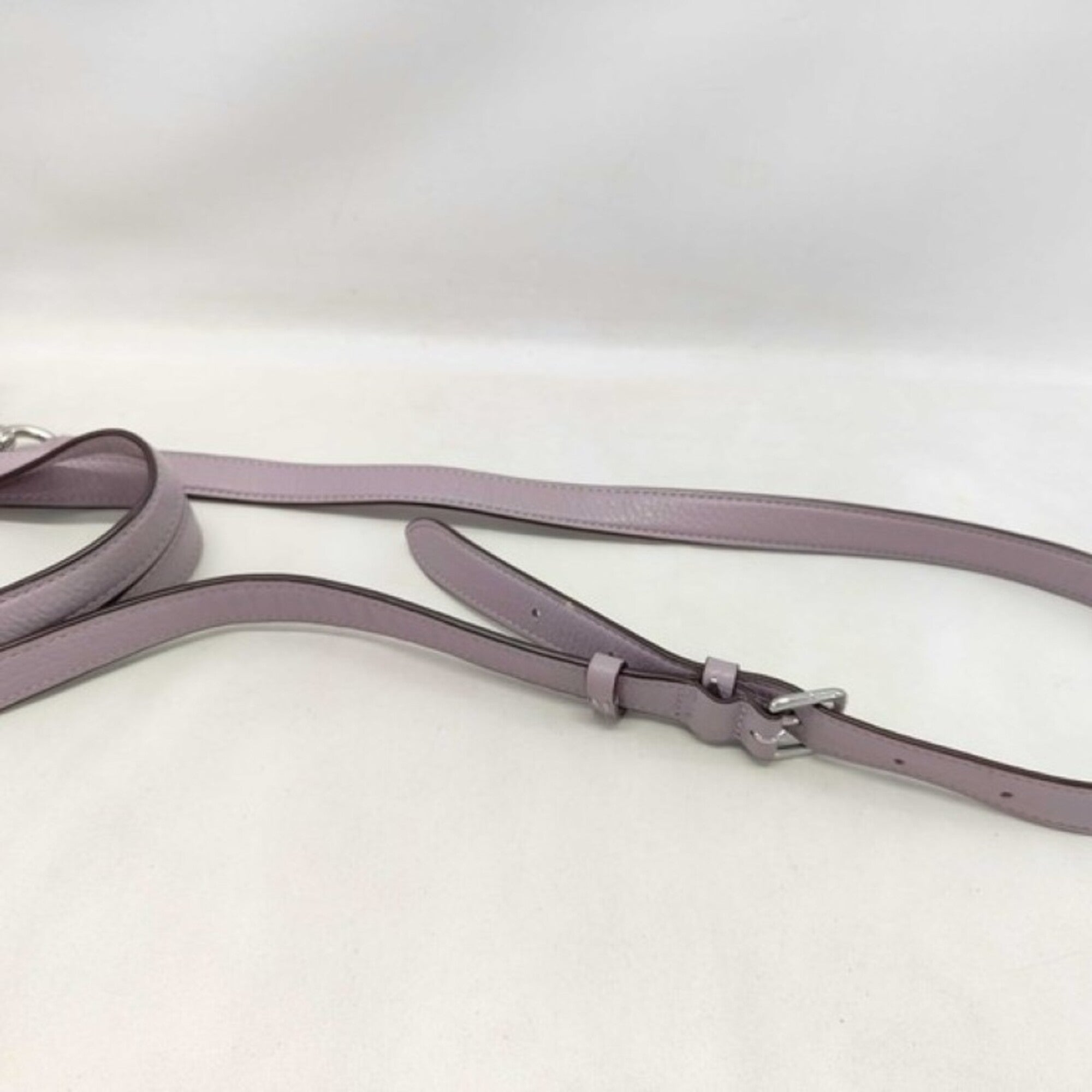Coach Purple Canvas Leather Handbag Shoulder Bag (Pre-Owned)