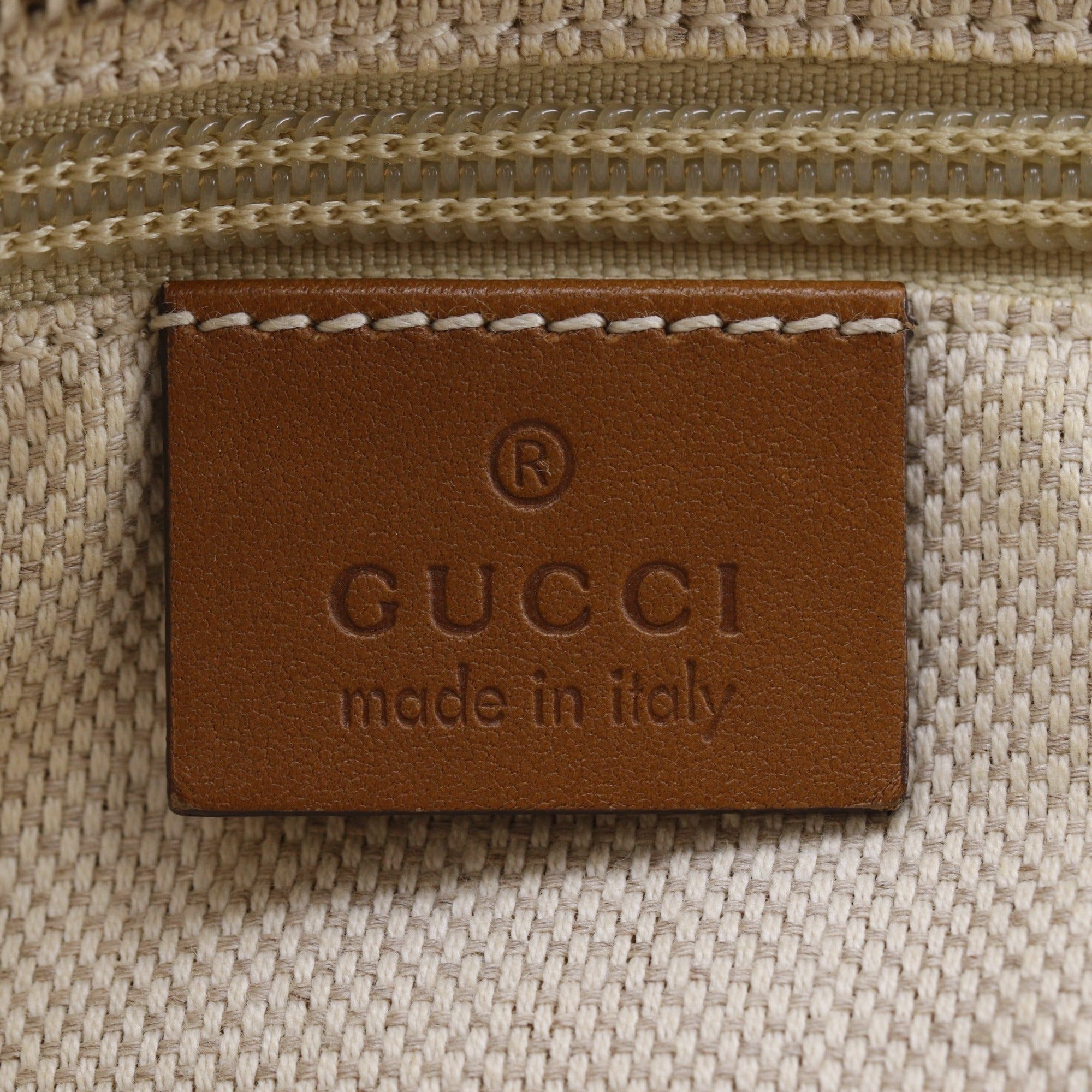 Gucci Sherry Line Brown Gg Canvas Tote Bag (Pre-Owned)