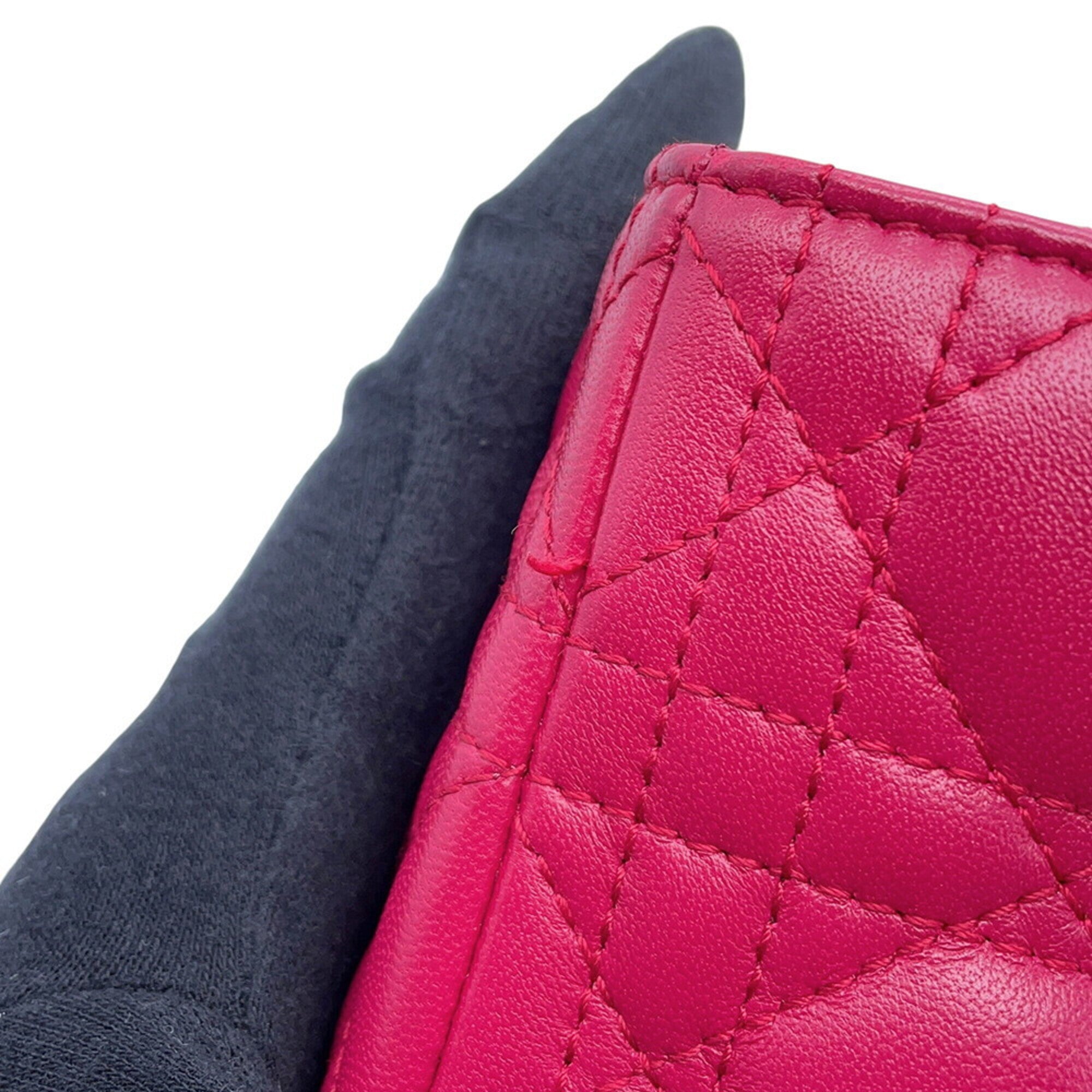 Christian Dior Lady Dior Pink Leather Handbag (Pre-Owned)
