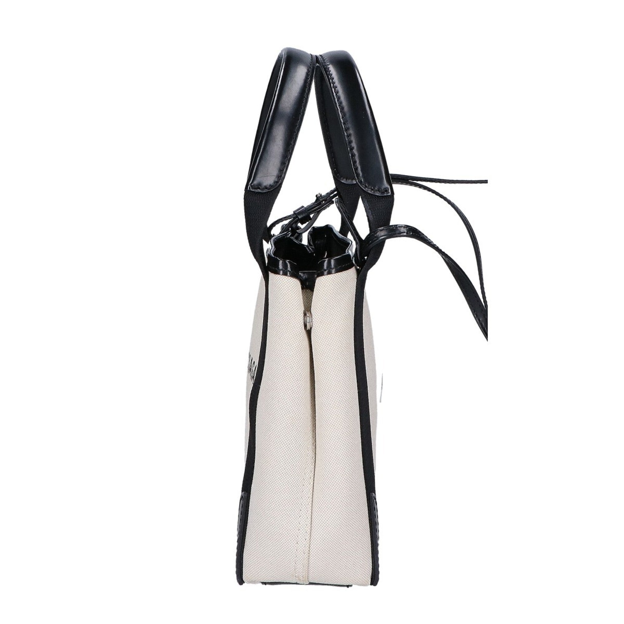 Balenciaga Black Ivory Canvas Handbag (Pre-Owned)