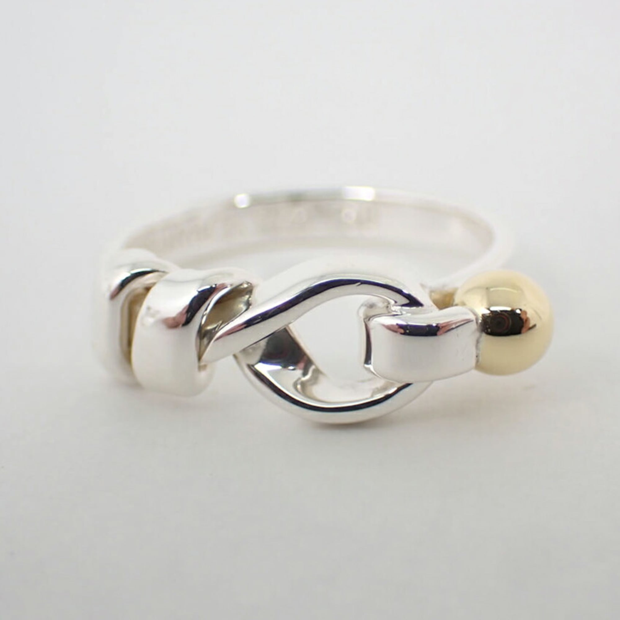 Tiffany Yellow Gold (18K) Sterling Silver 925 Band Ring (Pre-Owned)