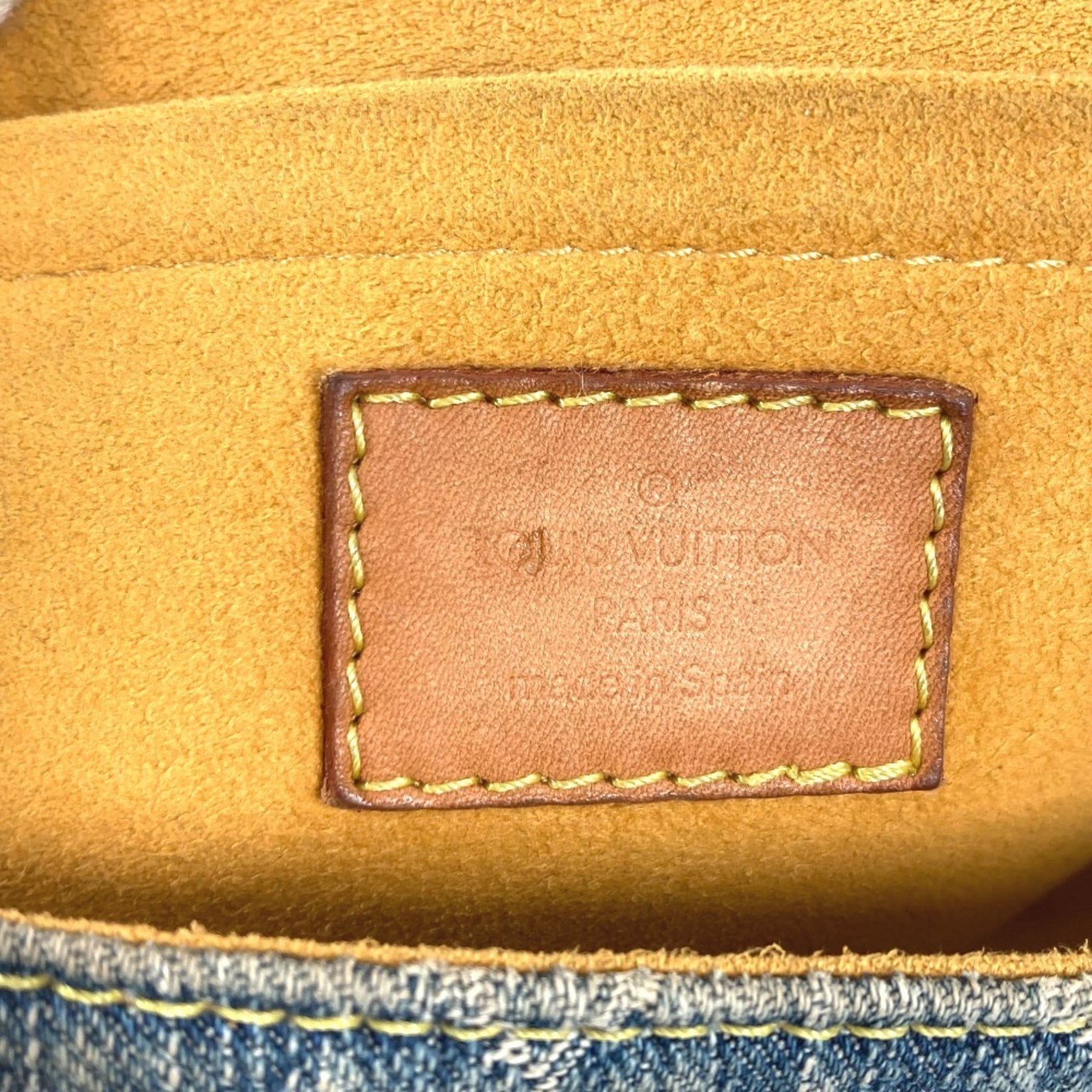 Louis Vuitton Monogram Denim Blue Monogram Denim Handbag Shoulder Bag (Pre-Owned)