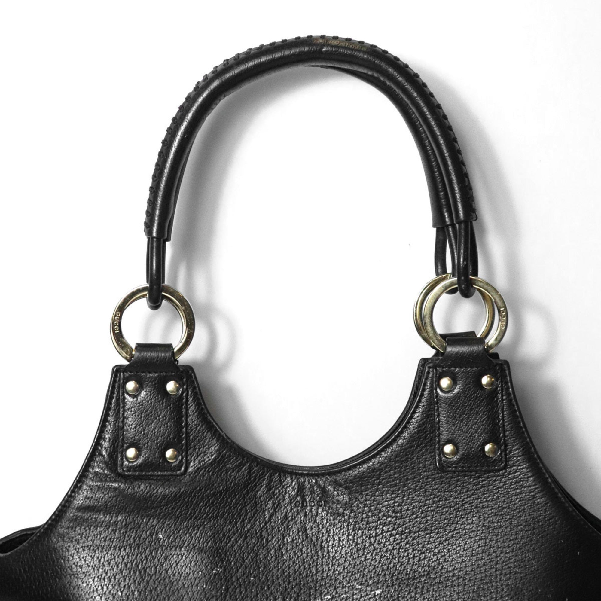 Gucci Black Leather Shoulder Bag (Pre-Owned)