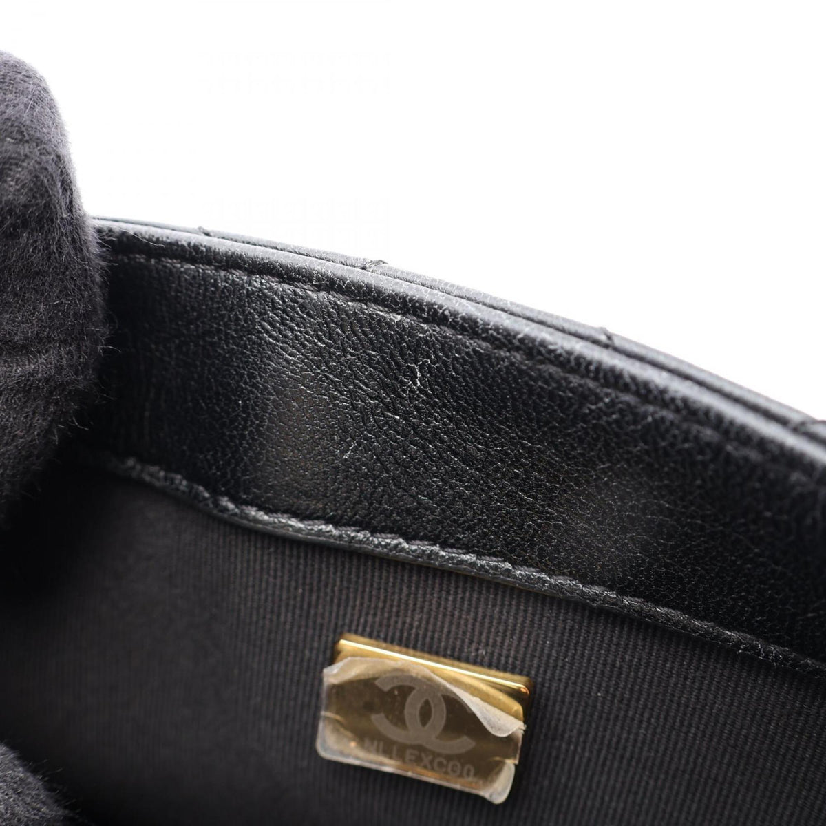Chanel Black Patent Leather Handbag Shoulder Bag (Pre-Owned)