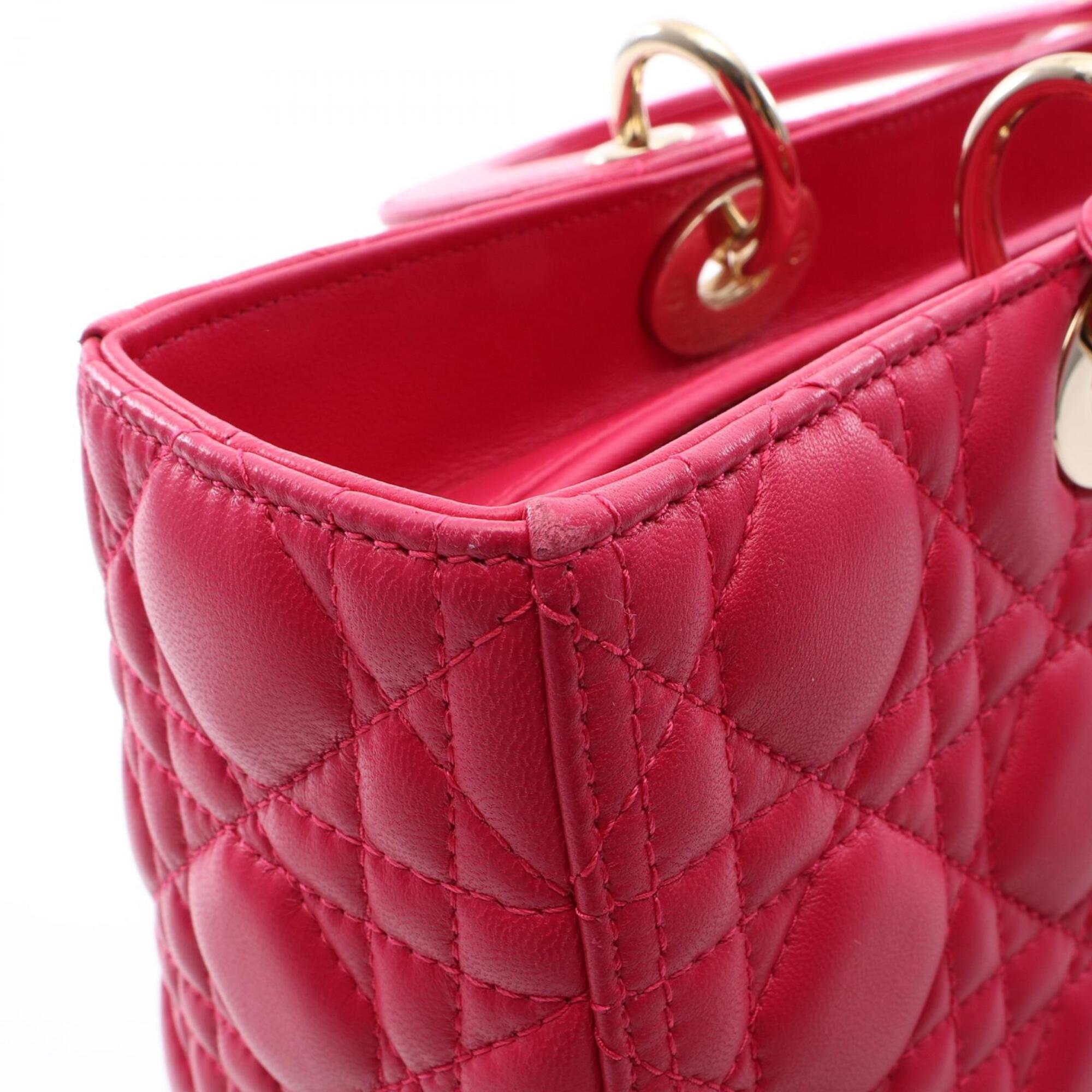 Christian Dior Pink Leather Handbag (Pre-Owned)