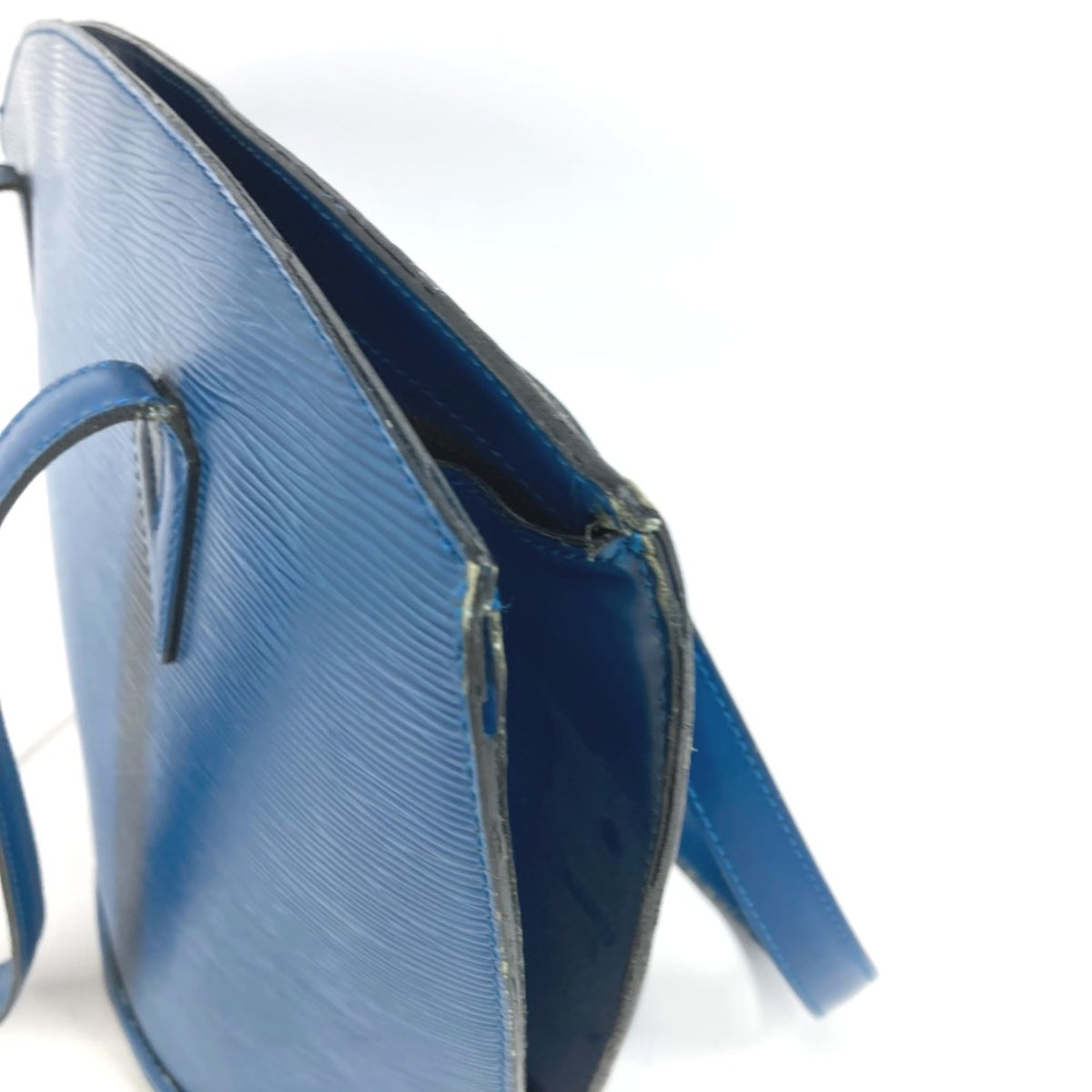Louis Vuitton Blue Leather Tote Bag (Pre-Owned)