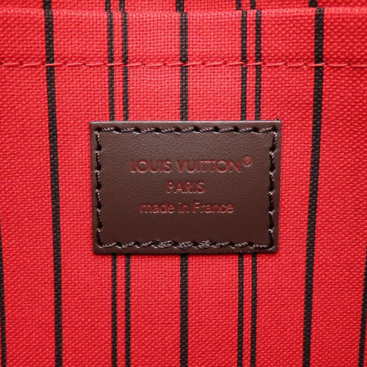 Louis Vuitton Ebene Damier Canvas Pouch Tote Bag (Pre-Owned)