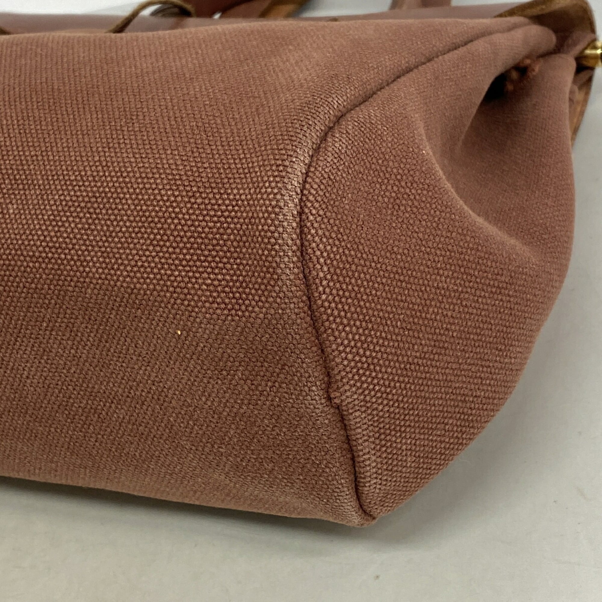 Hermes Brown Toile Officier Backpack (Pre-Owned)