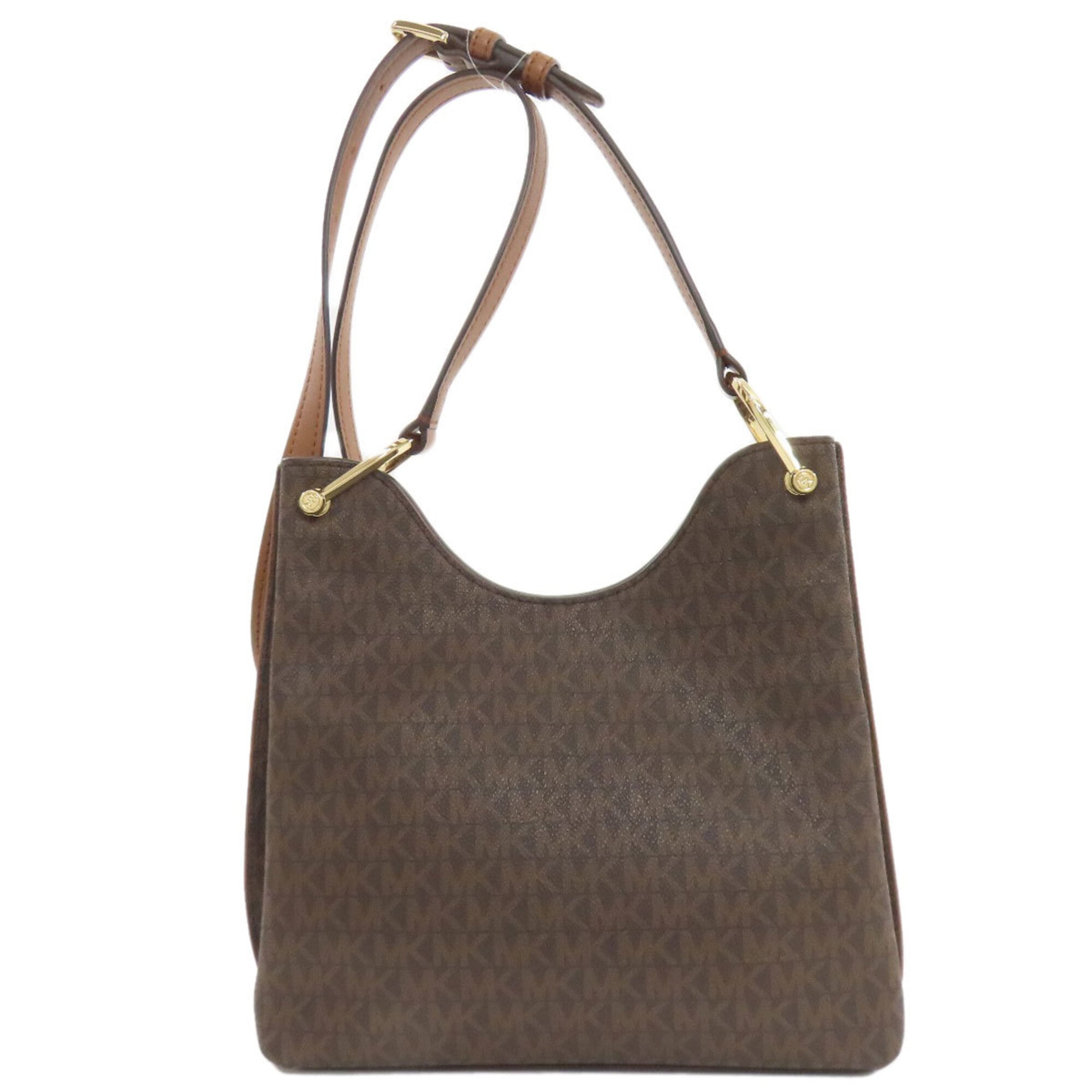 Michael Kors Dark Brown Pvc Shoulder Bag (Pre-Owned)