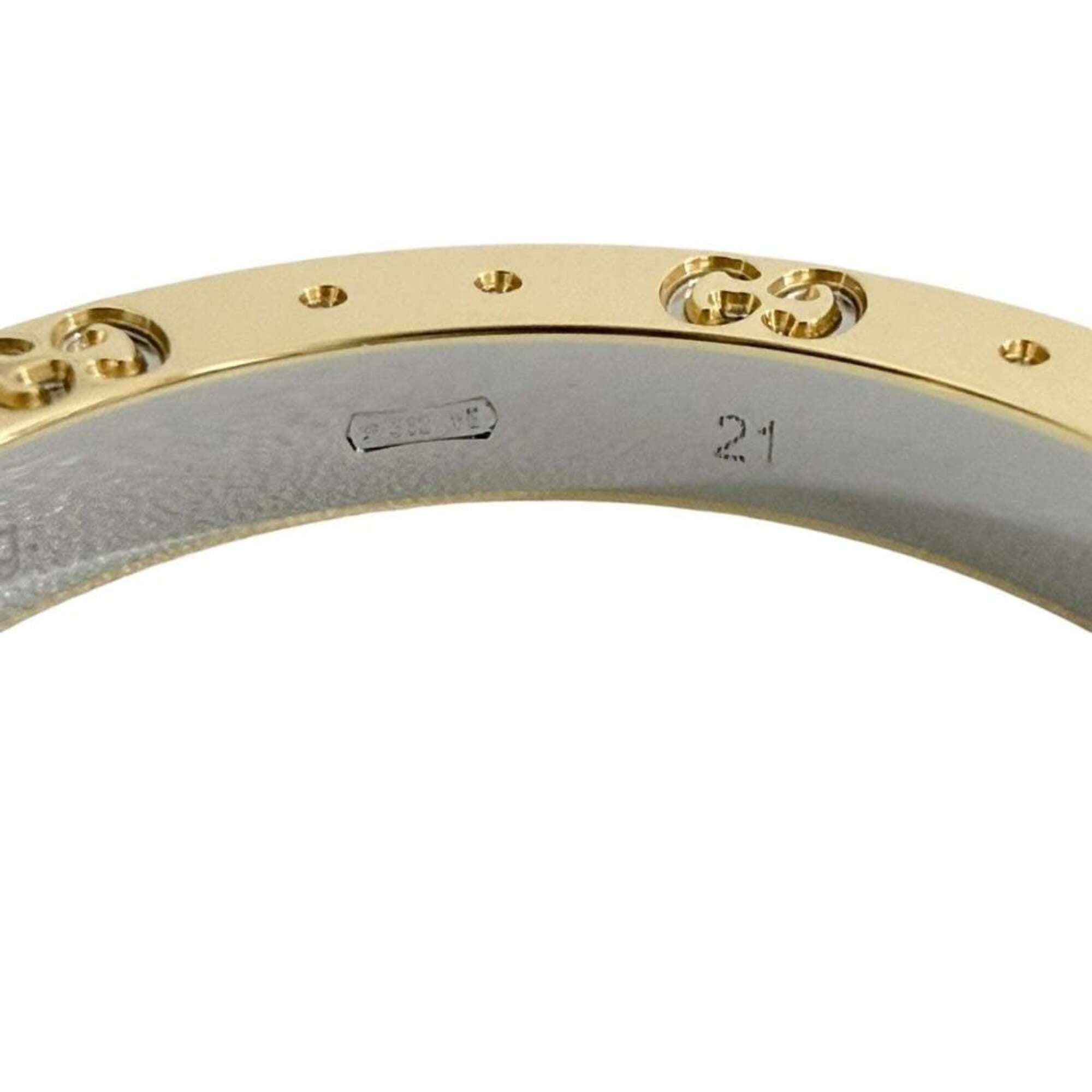 Gucci Yellow Gold Yellow Gold (18K) Stainless Steel Band Ring (Pre-Owned)