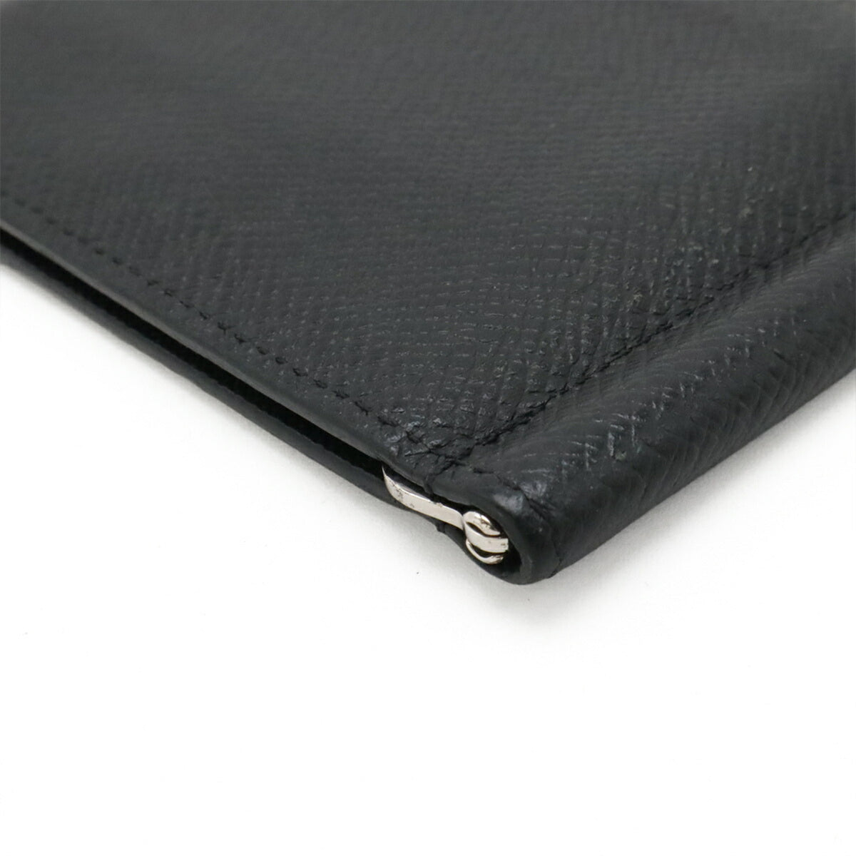 Louis Vuitton Taiga Black Noir Taiga Leather Money Clip (Pre-Owned)