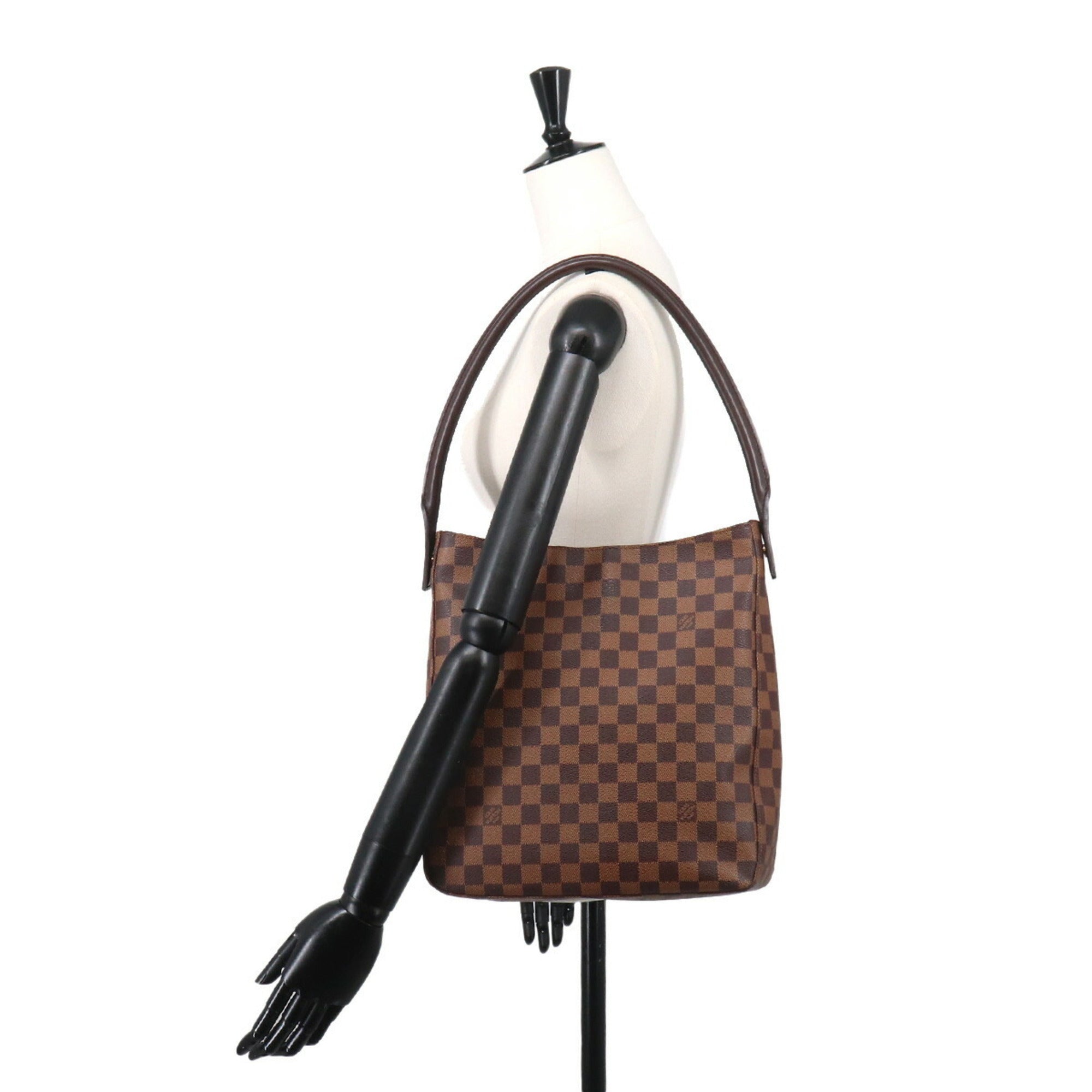 Louis Vuitton Ebene Damier Canvas Handbag Shoulder Bag (Pre-Owned)