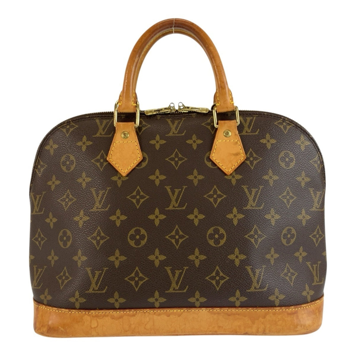 Louis Vuitton Monogram Brown Pvc Leather Handbag (Pre-Owned)