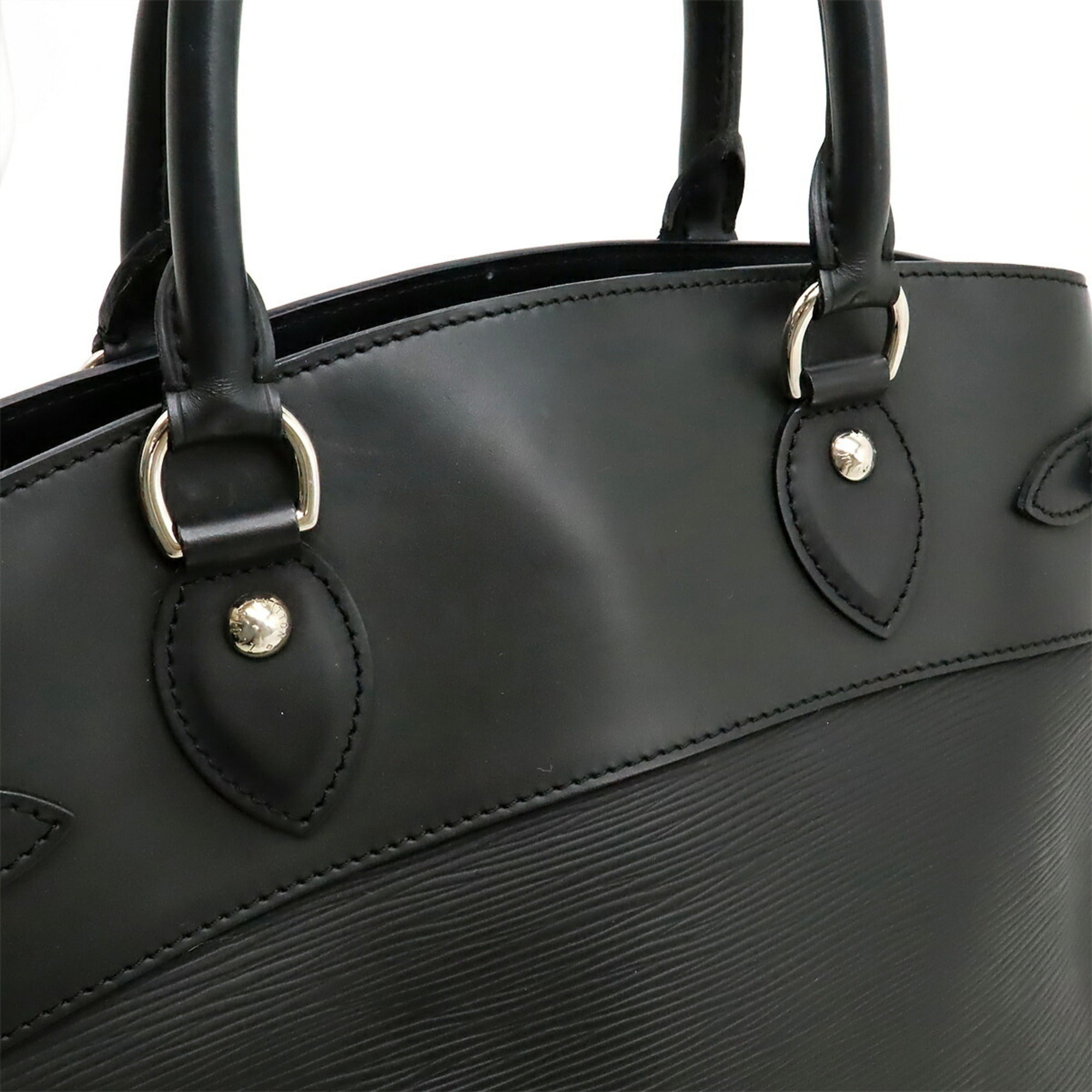 Louis Vuitton Noir Epi Leather Handbag Shoulder Bag Tote Bag (Pre-Owned)
