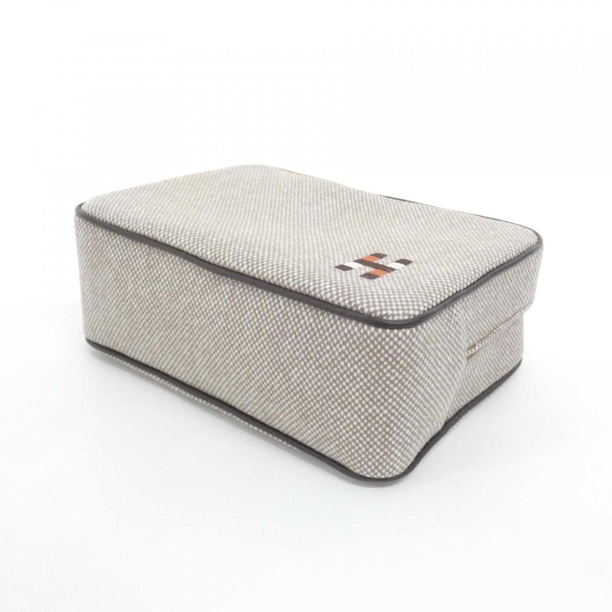 Hermes Brown Wool Handbag Pouch (Pre-Owned)