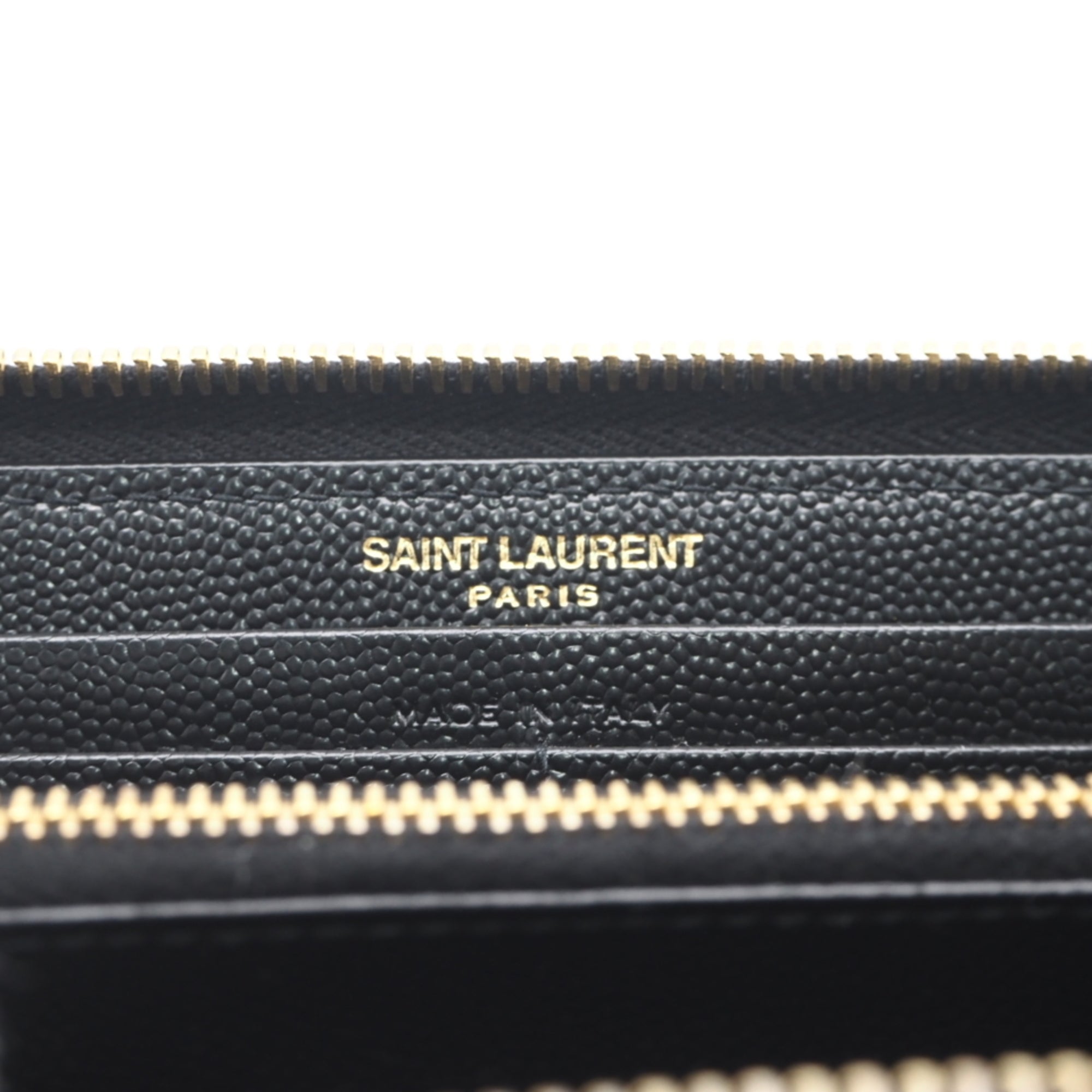 Saint Laurent Black Long Wallet (Bi-Fold) (Pre-Owned)