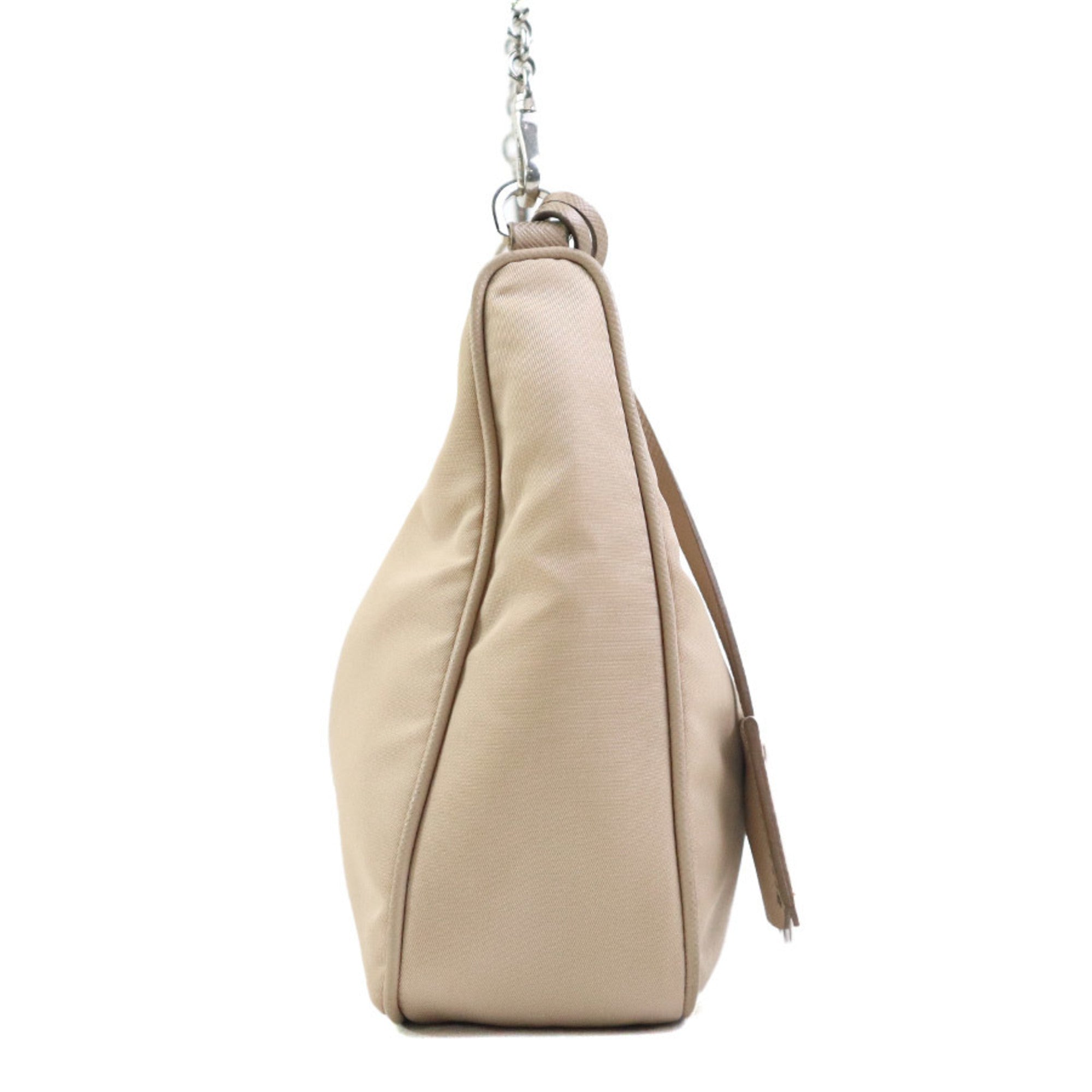 Prada Beige Nylon Shoulder Bag (Pre-Owned)