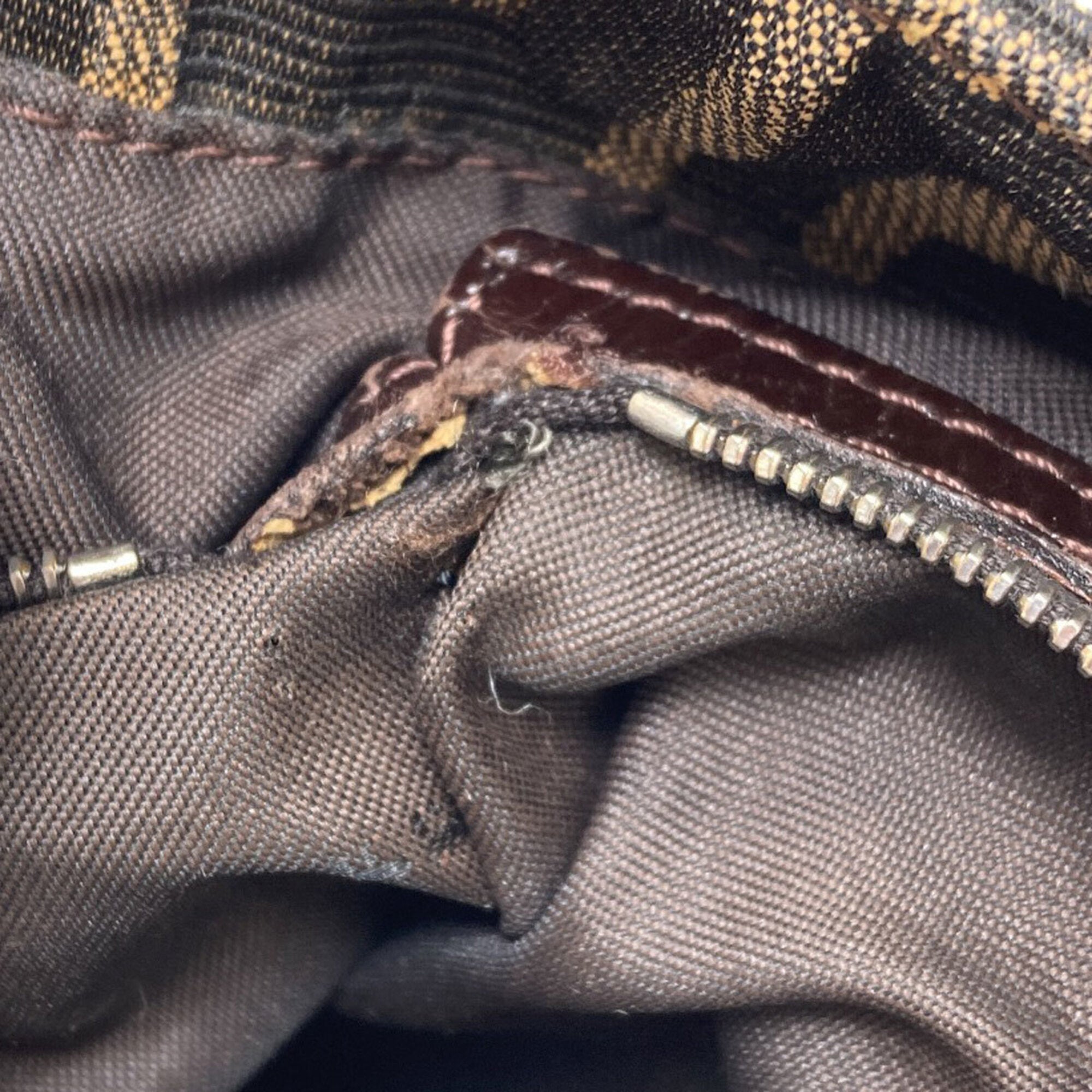 Fendi Brown Canvas Handbag (Pre-Owned)