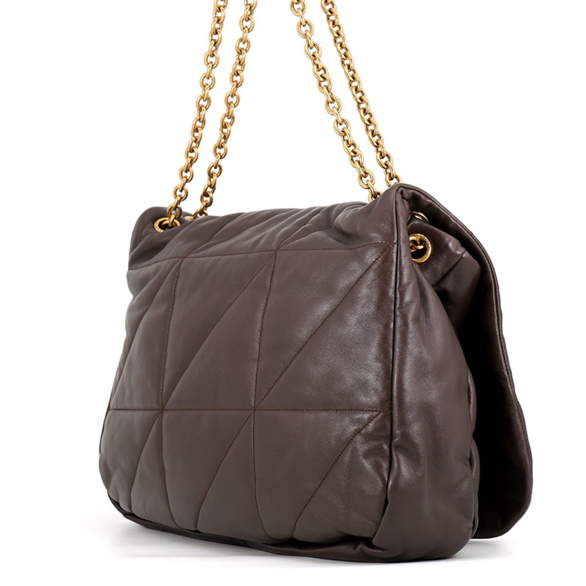 Yves Saint Laurent Gold Leather Shoulder Bag (Pre-Owned)