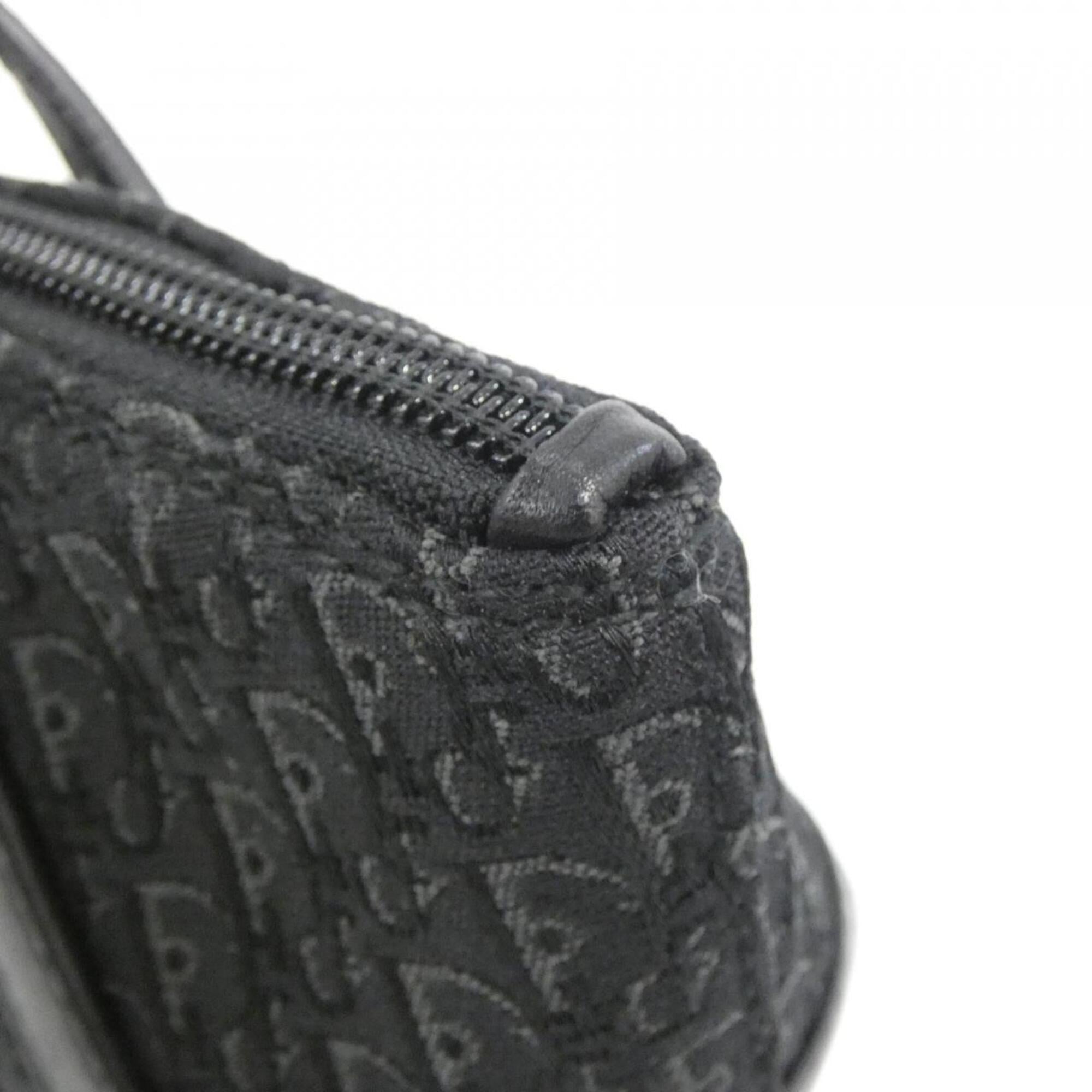 Christian Dior Black Canvas Leather Handbag (Pre-Owned)